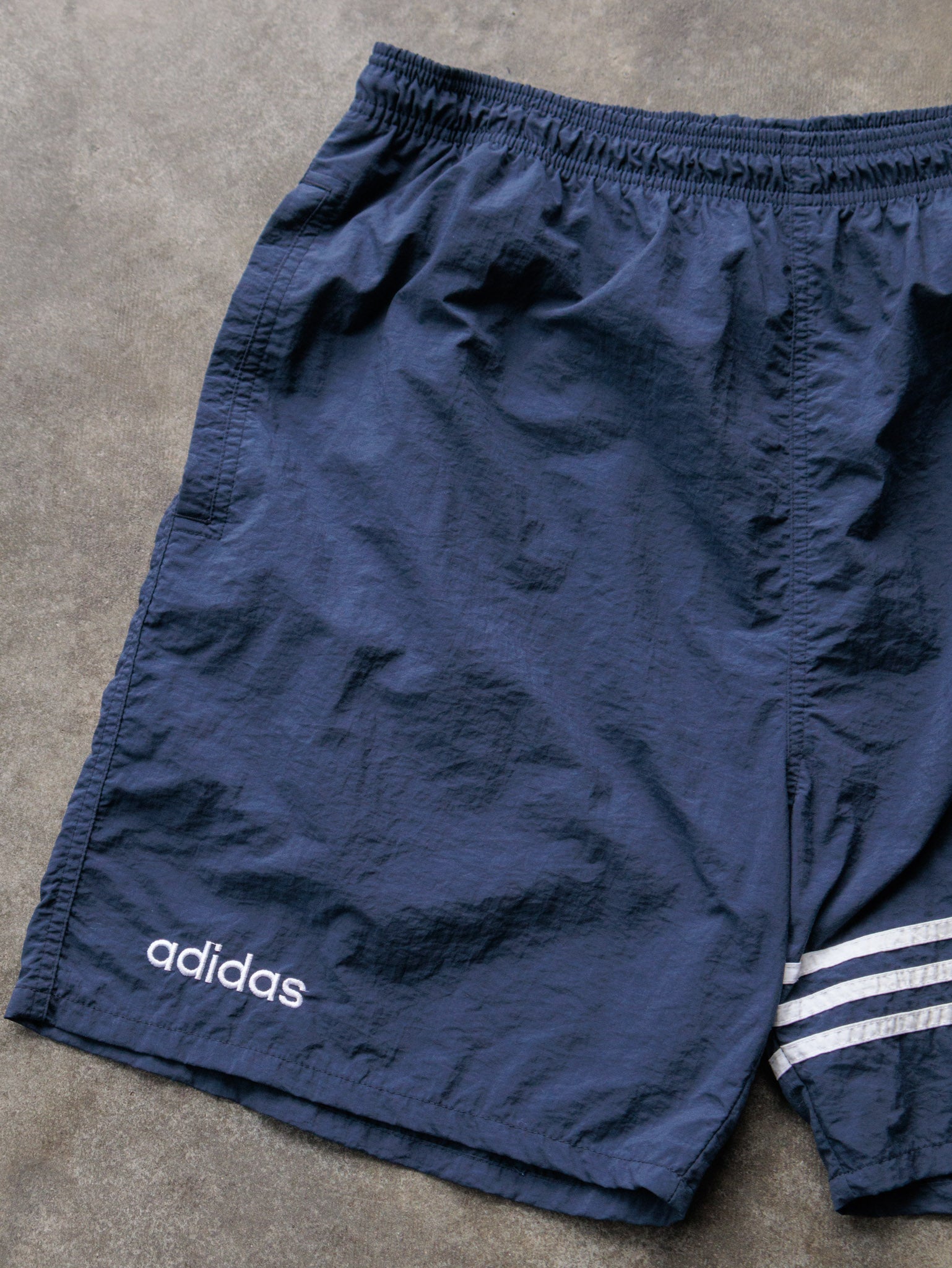 Vintage 90s Navy Adidas Shorts (XL)