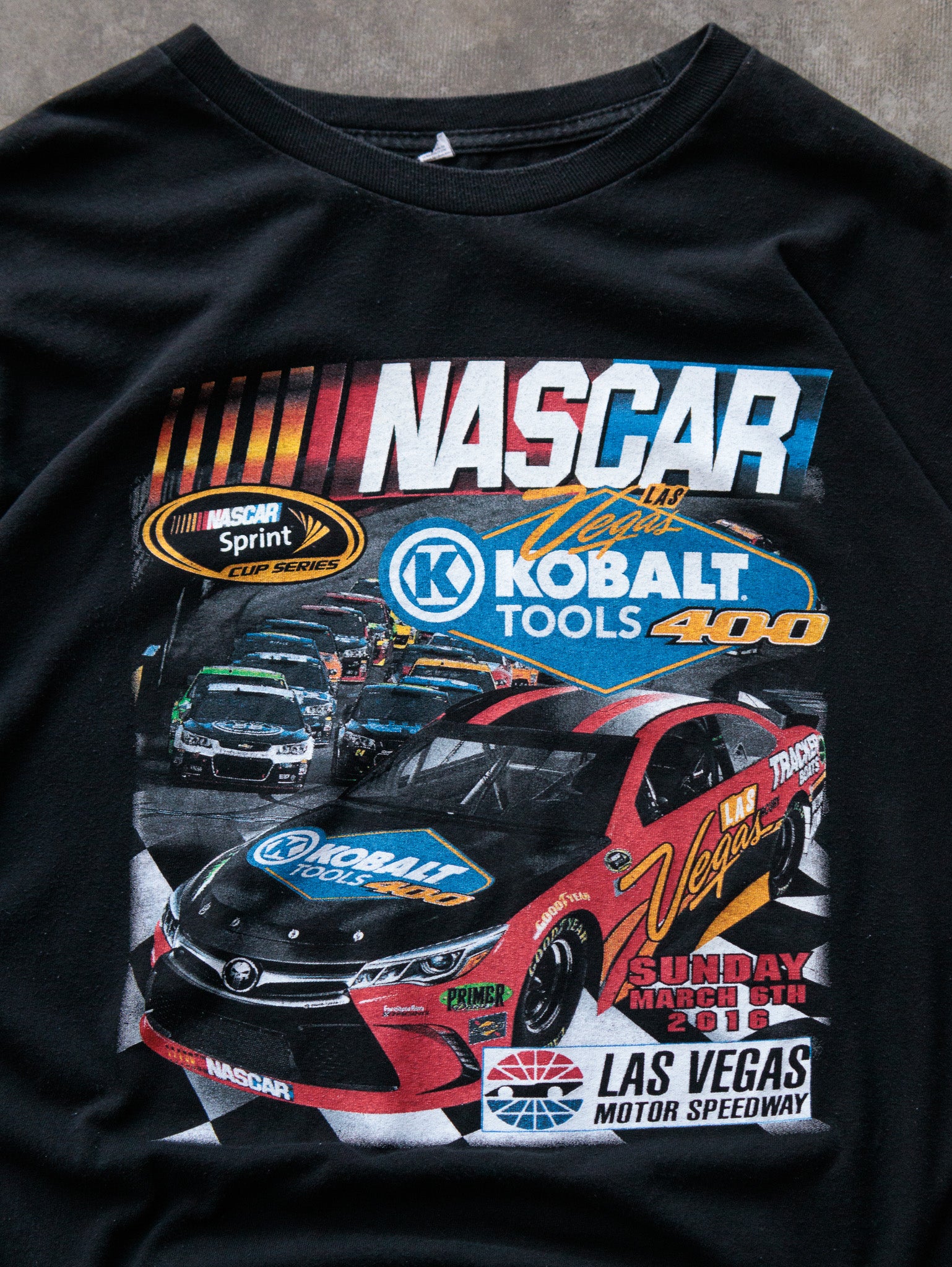 Vintage 2016 Black NASCAR Kobalt Tools 400 Tee (-)