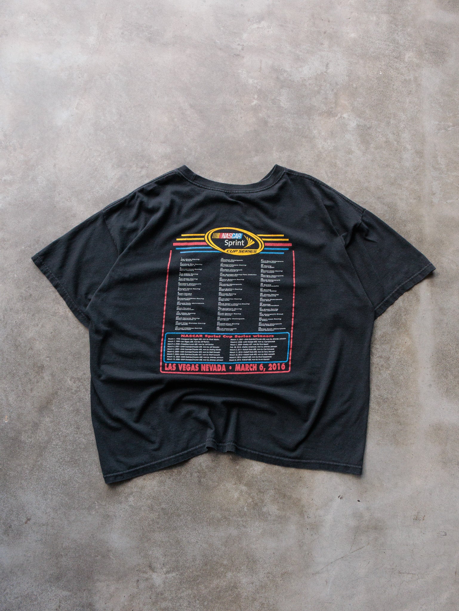 Vintage 2016 Black NASCAR Kobalt Tools 400 Tee (-)