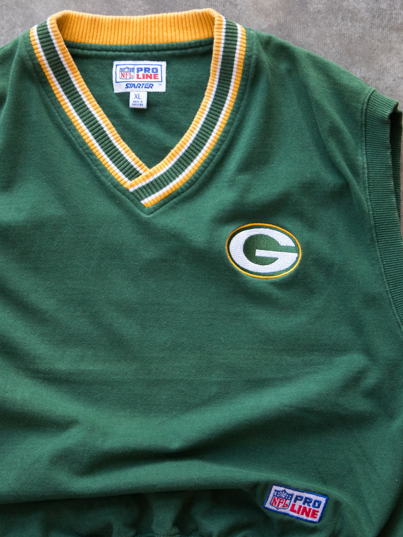 Vintage 90s Pro Line Starter Green Bay Packers Vest (XL)
