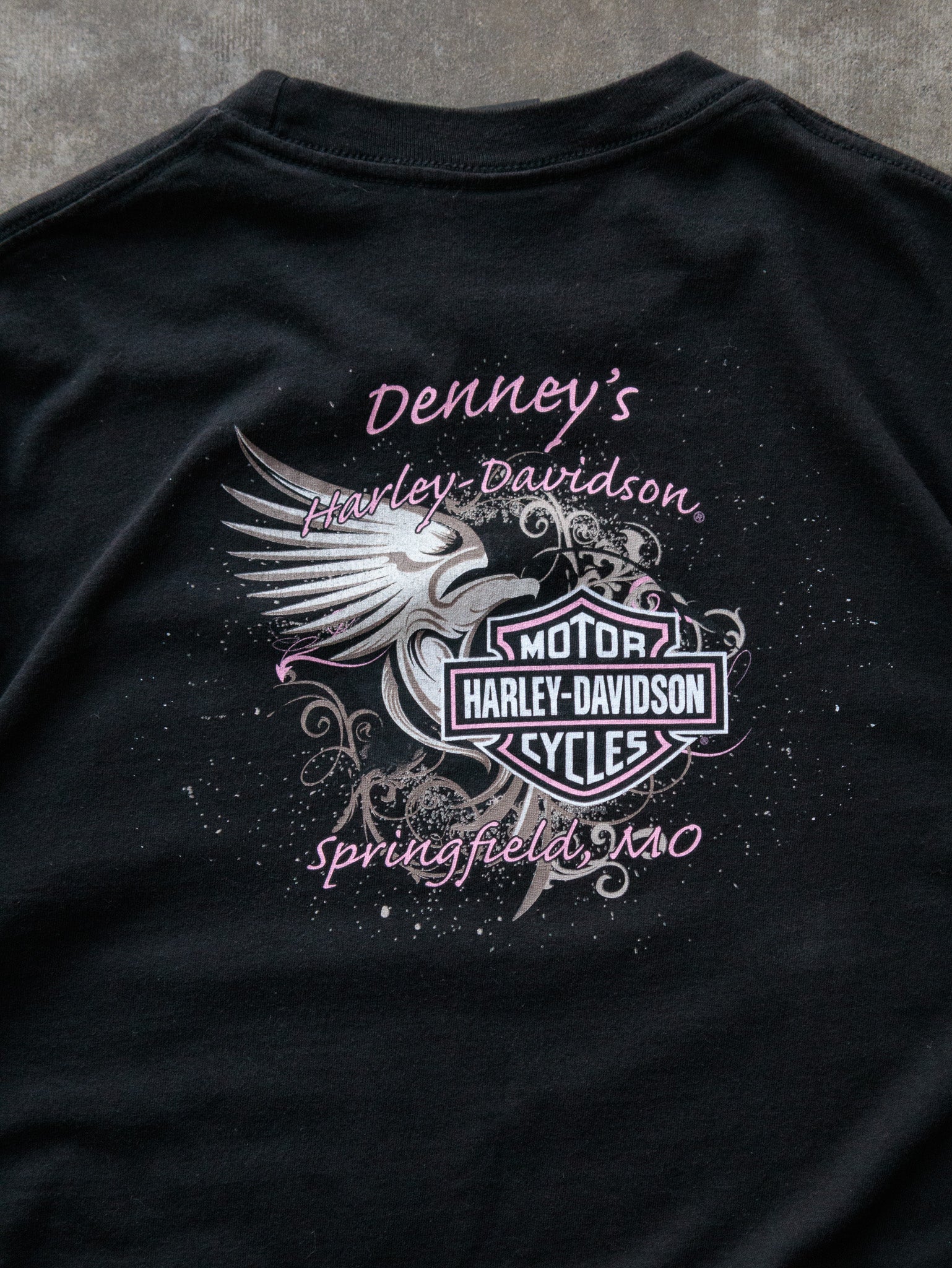 Vintage 2009 Black Harley-Davidson Springfield Missouri Tee (L)