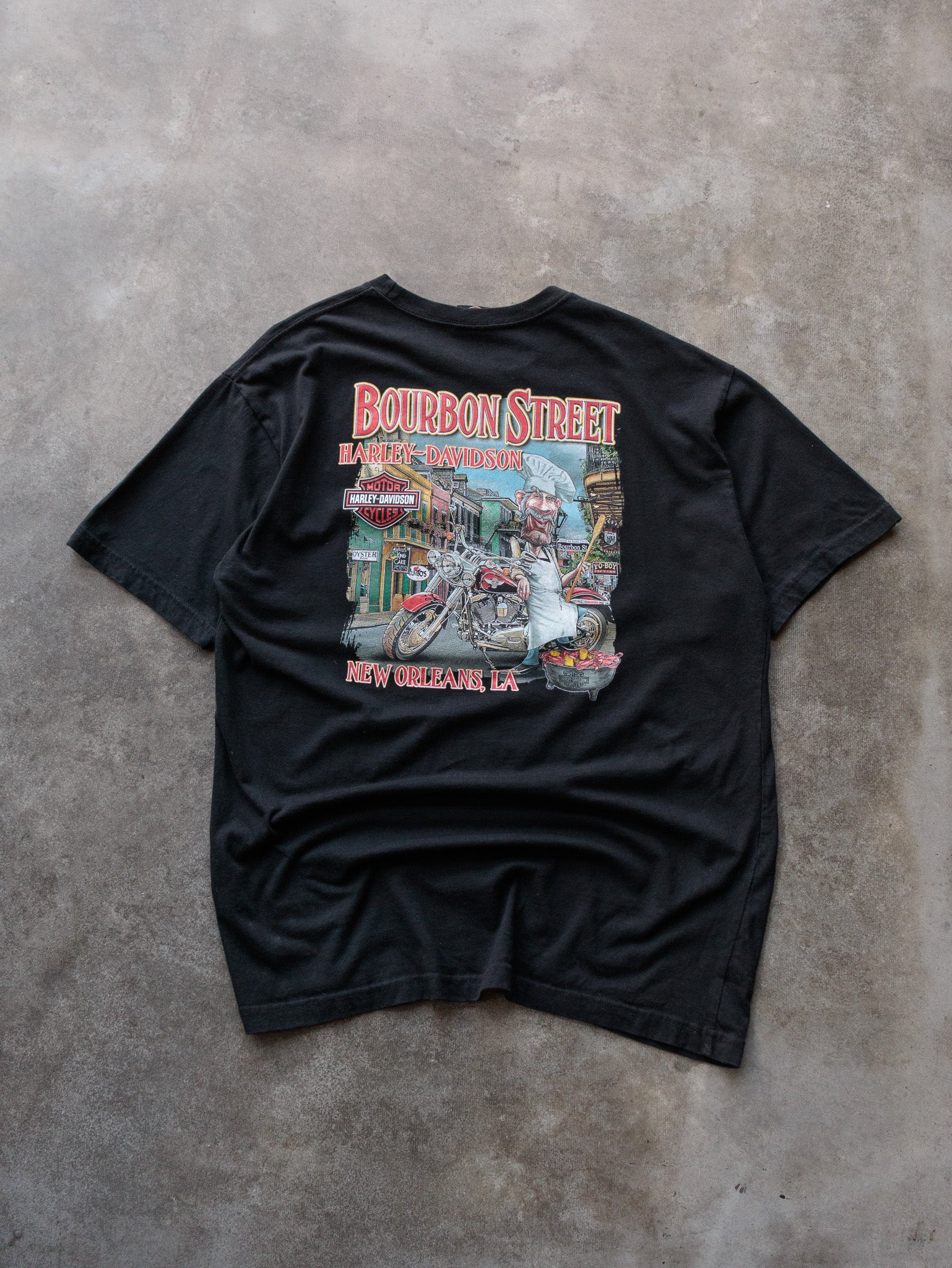 Black Harley-Davidson Bourbon Street New Orleans Tee (-)