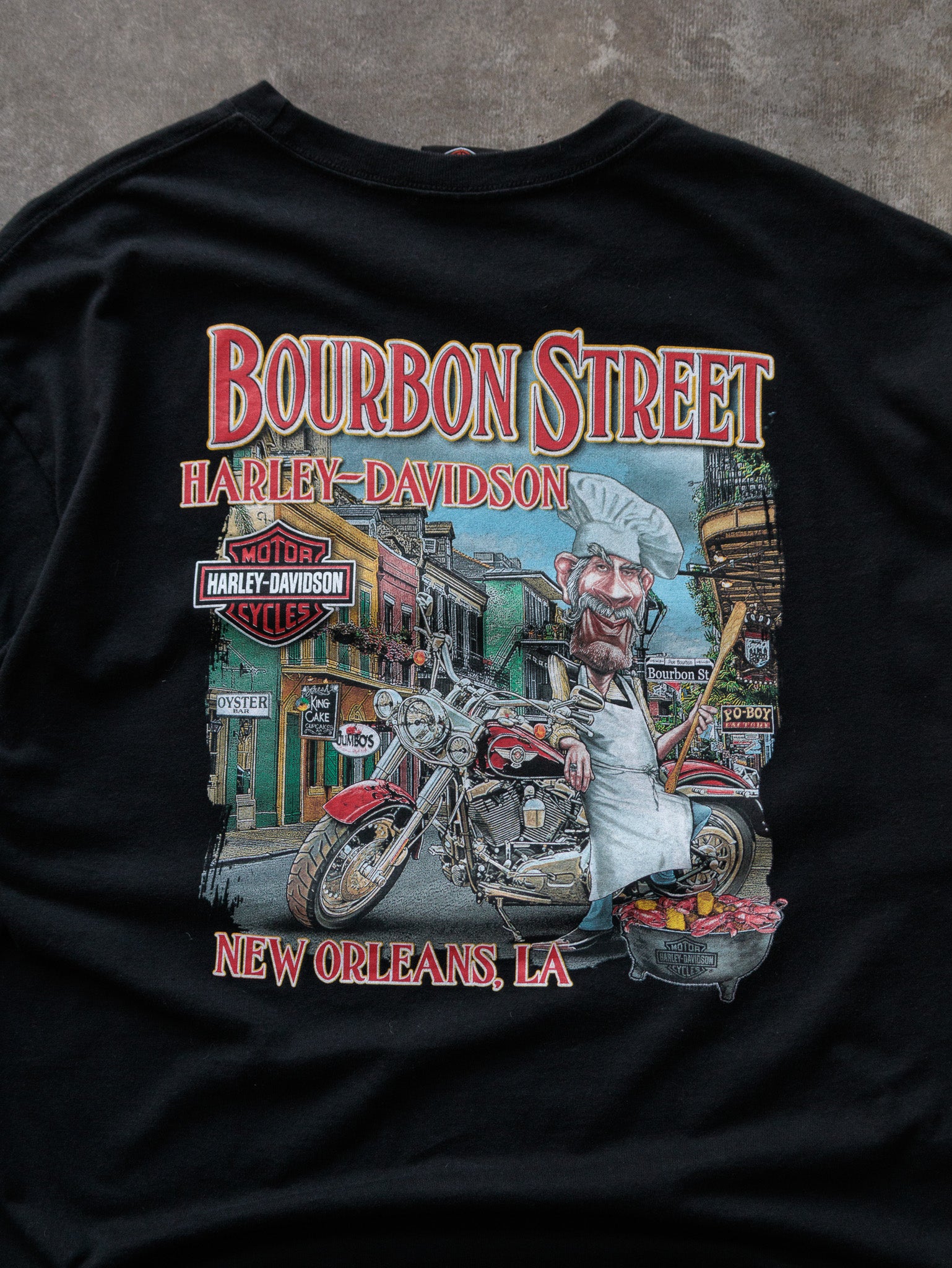 Black Harley-Davidson Bourbon Street New Orleans Tee (-)