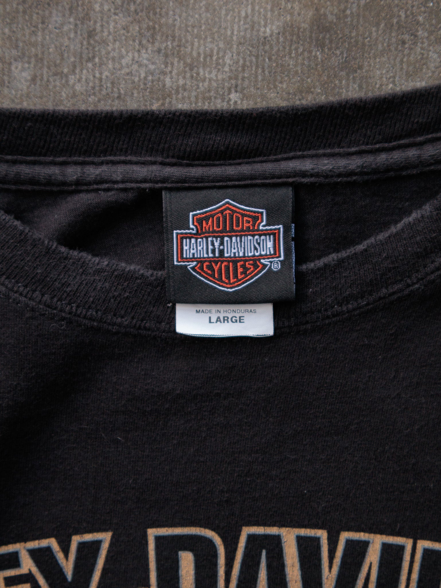 Vintage 2013 Black Harley-Davidson Valparaiso Indiana Tee (L)