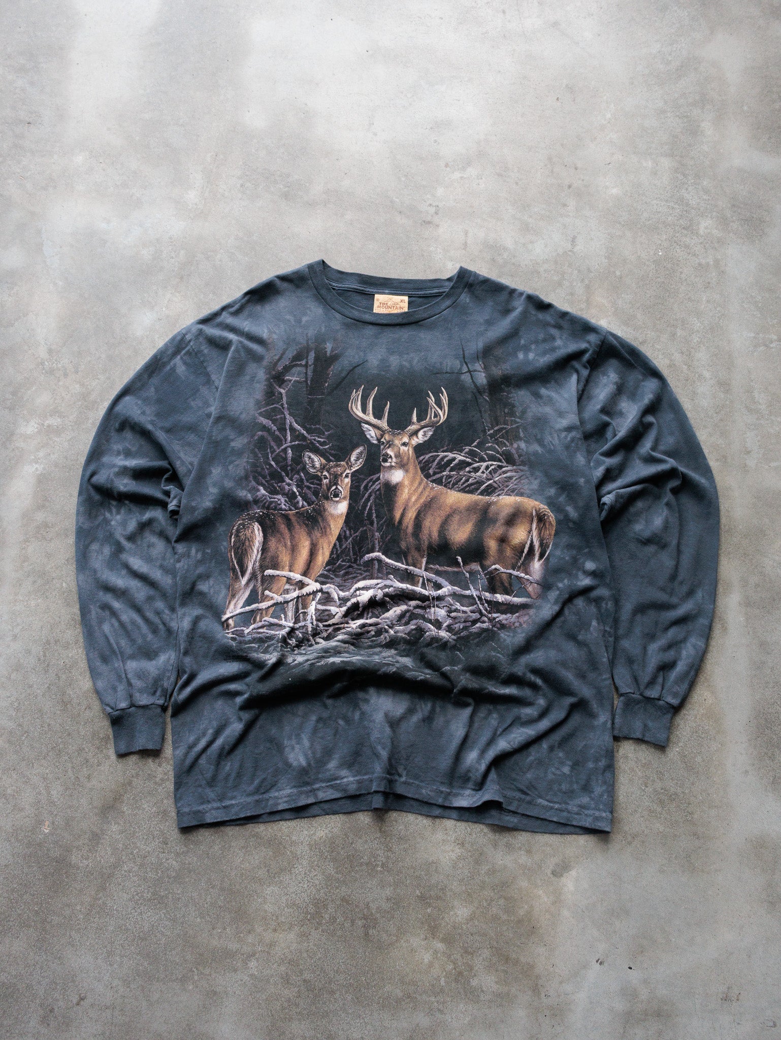 Vintage 2003 Blue The Mountain Deer Long Sleeve (XL)