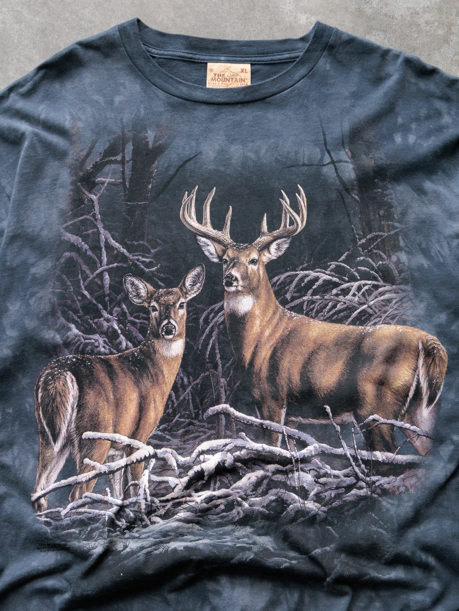 Vintage 2003 Blue The Mountain Deer Long Sleeve (XL)