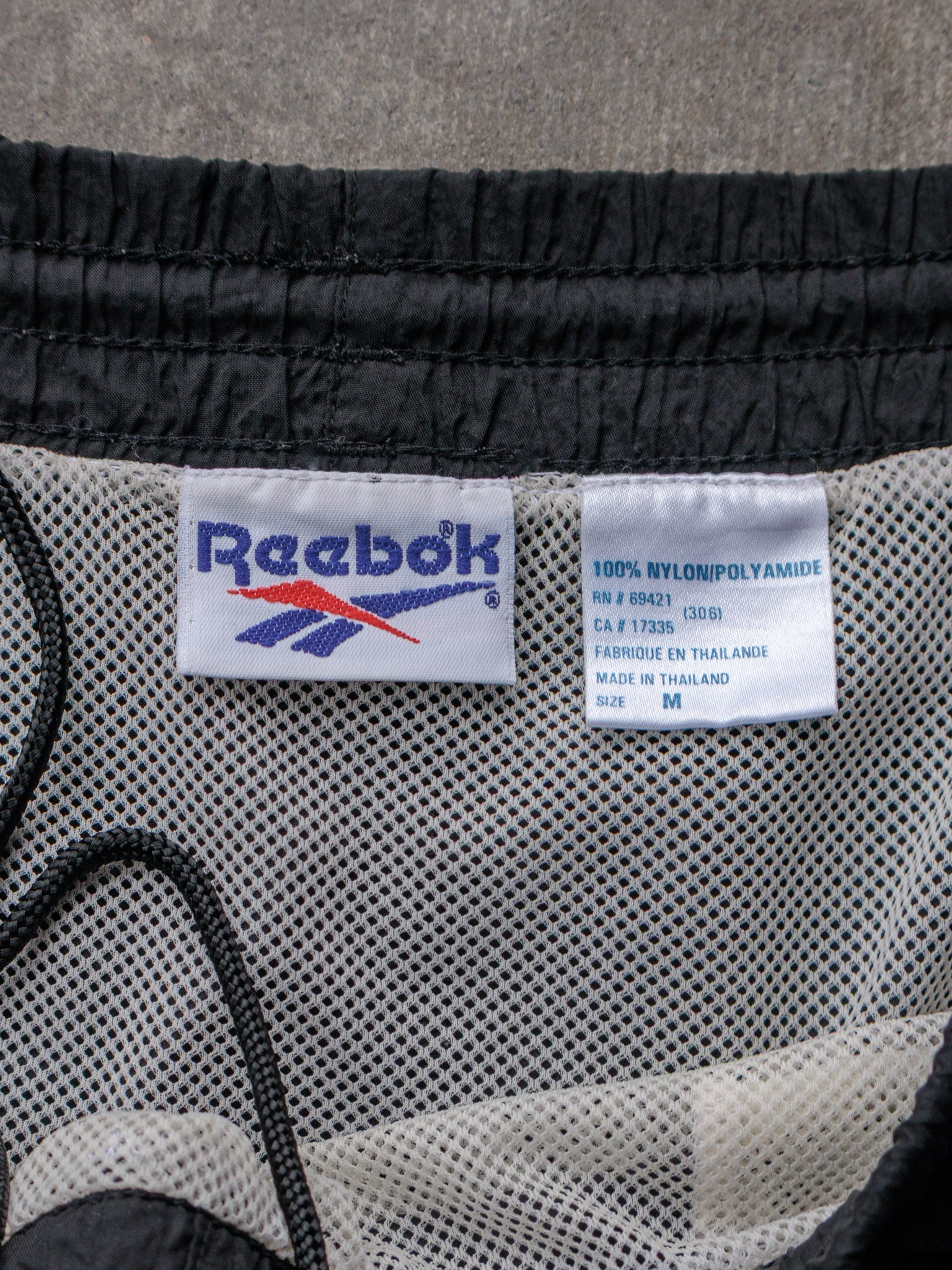 Vintage 00s Black Reebok Swim Shorts (M)