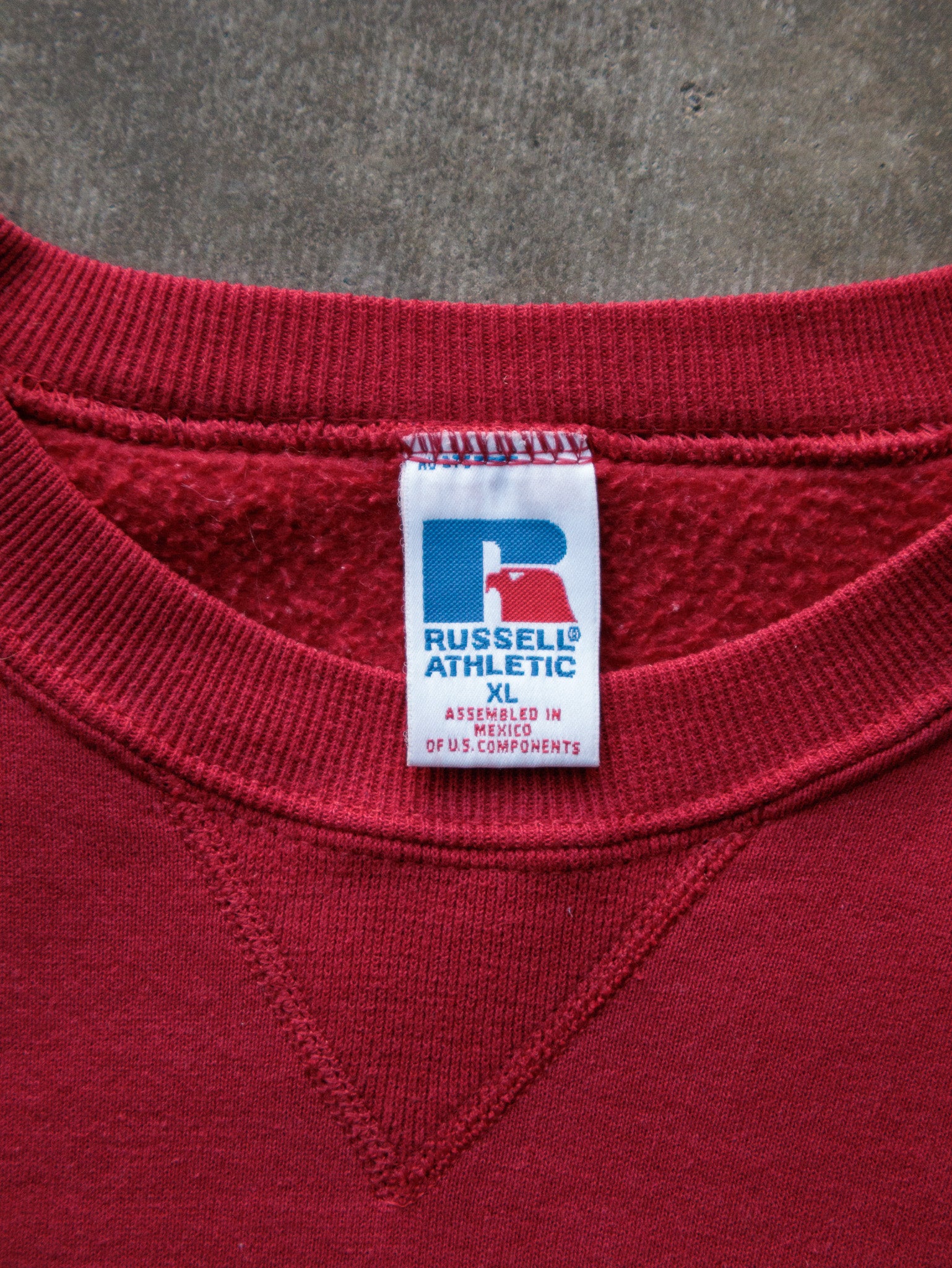 Vintage Red Russell Athletic Sweatshirt (XL)