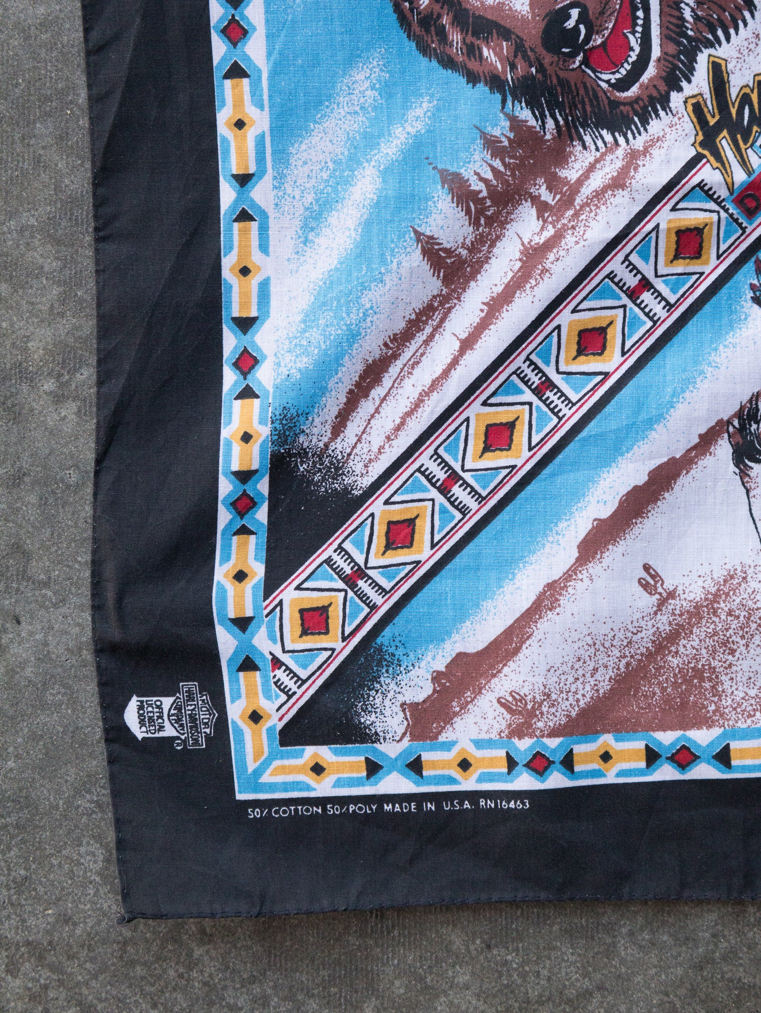 Vintage 90s Harley Davidson Graphic Bandana