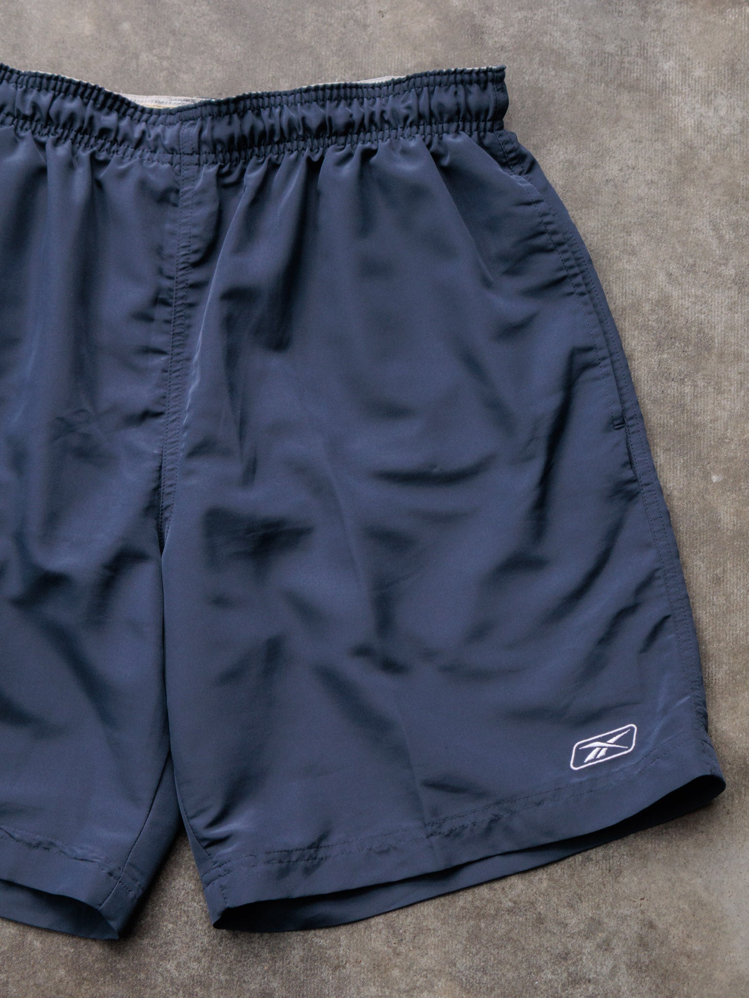 Vintage 00s Navy Reebok Swim Shorts (L)