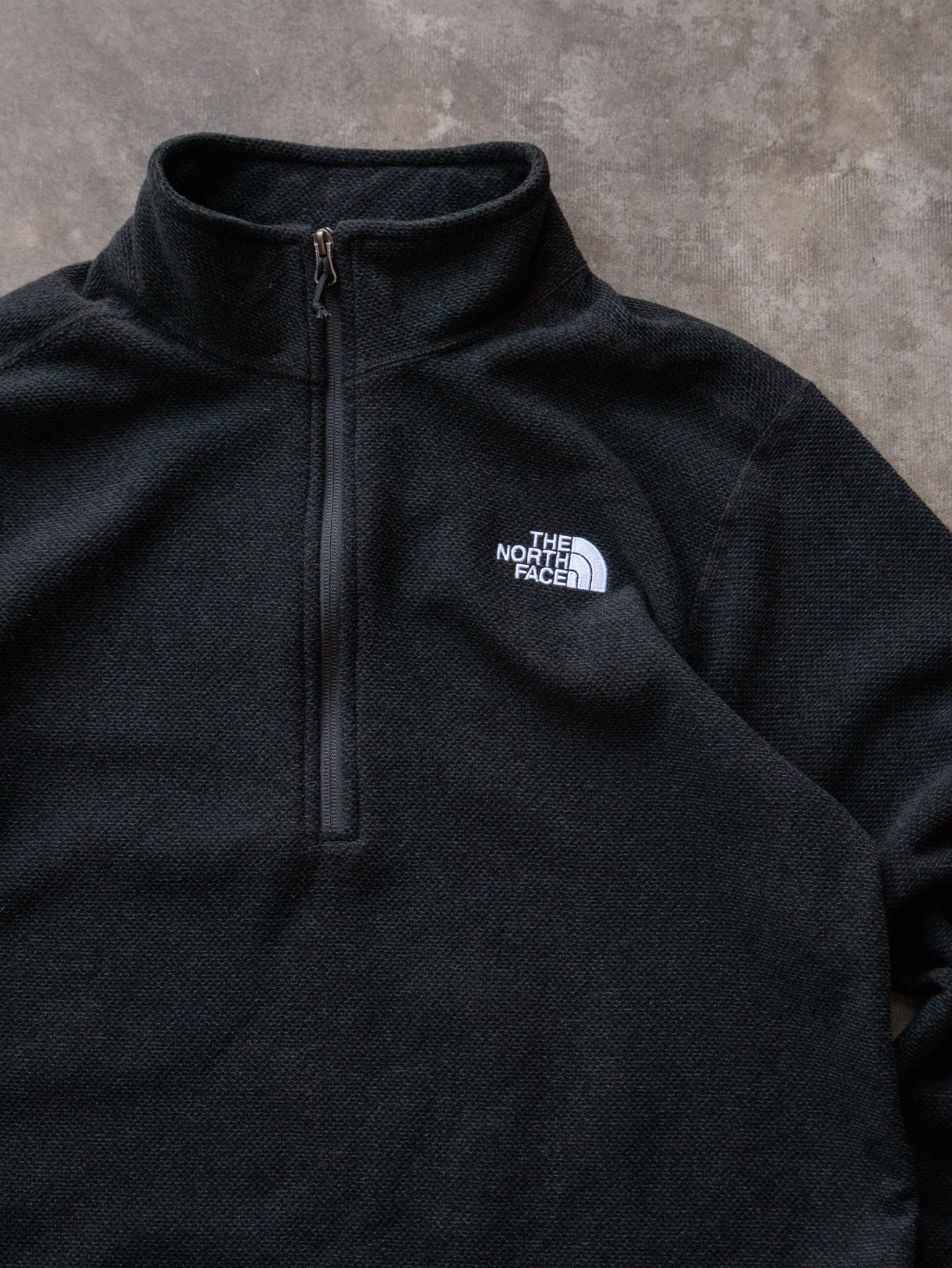 Vintage Black The North Face Fleece Quarter Zip (L)