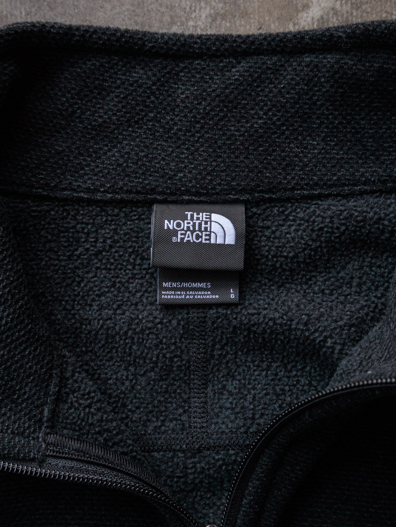 Vintage Black The North Face Fleece Quarter Zip (L)