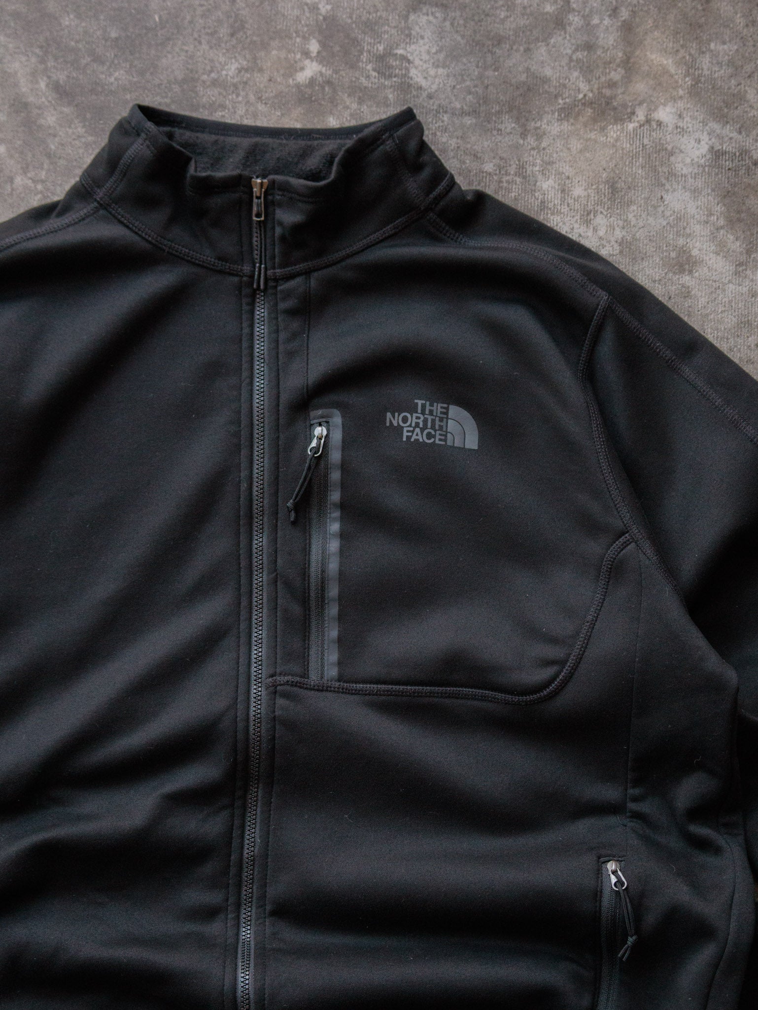 Vintage Black The North Face Fleece Jacket (L)