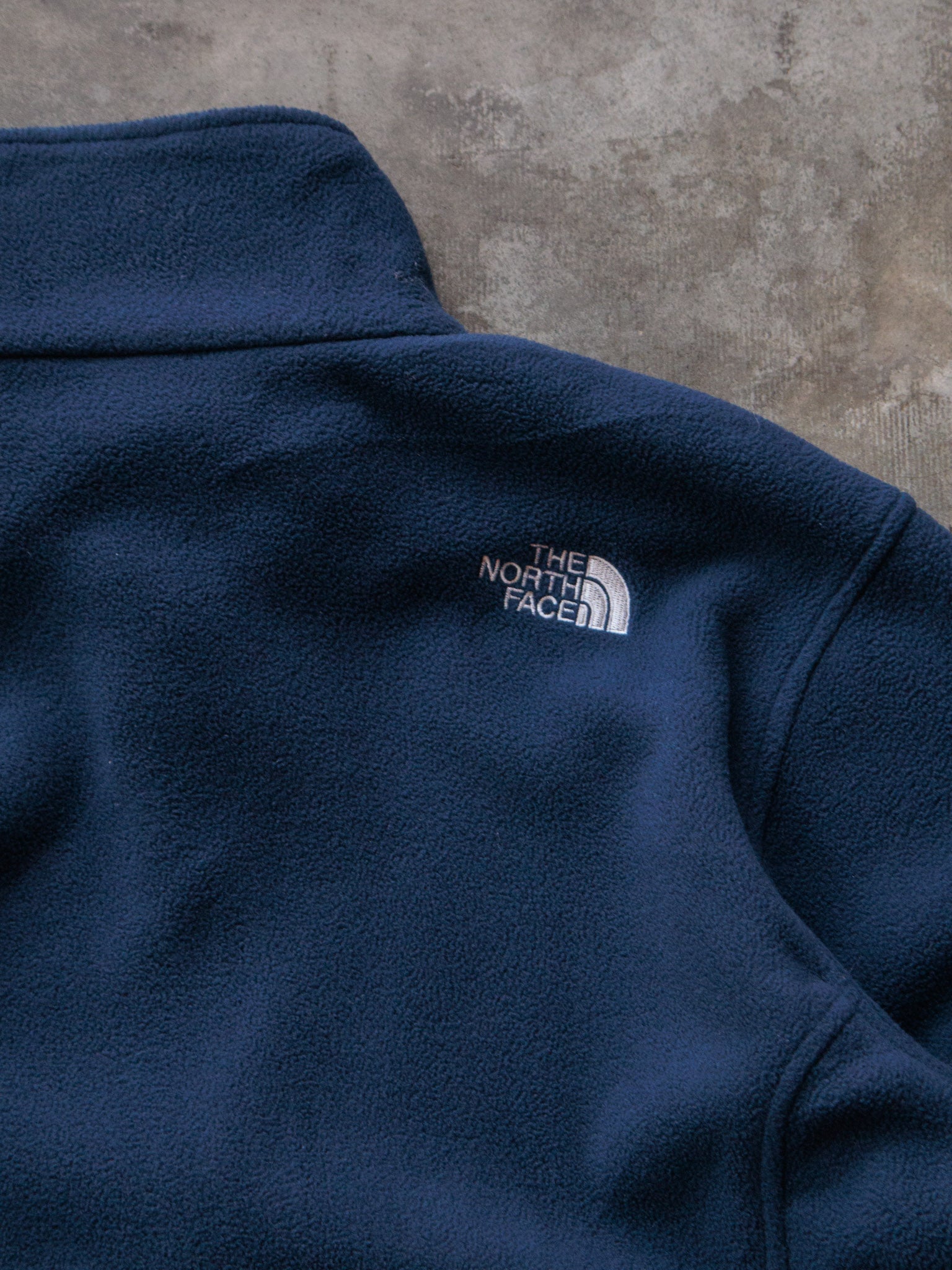 Vintage 90s Navy The North Face Fleece Jacket (L)
