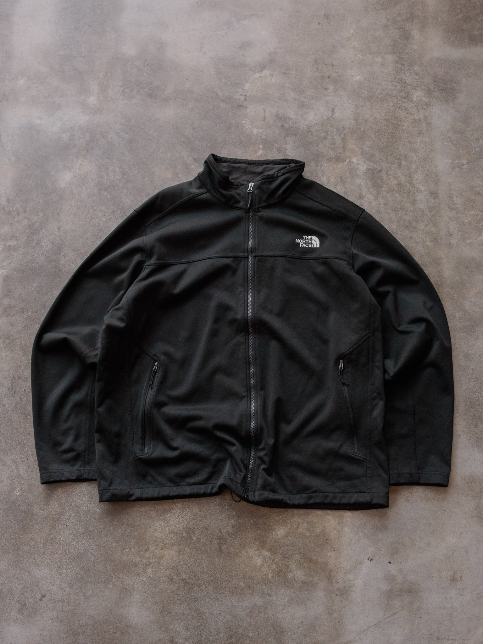 Vintage Black The North Face Windwall Jacket (2XL)