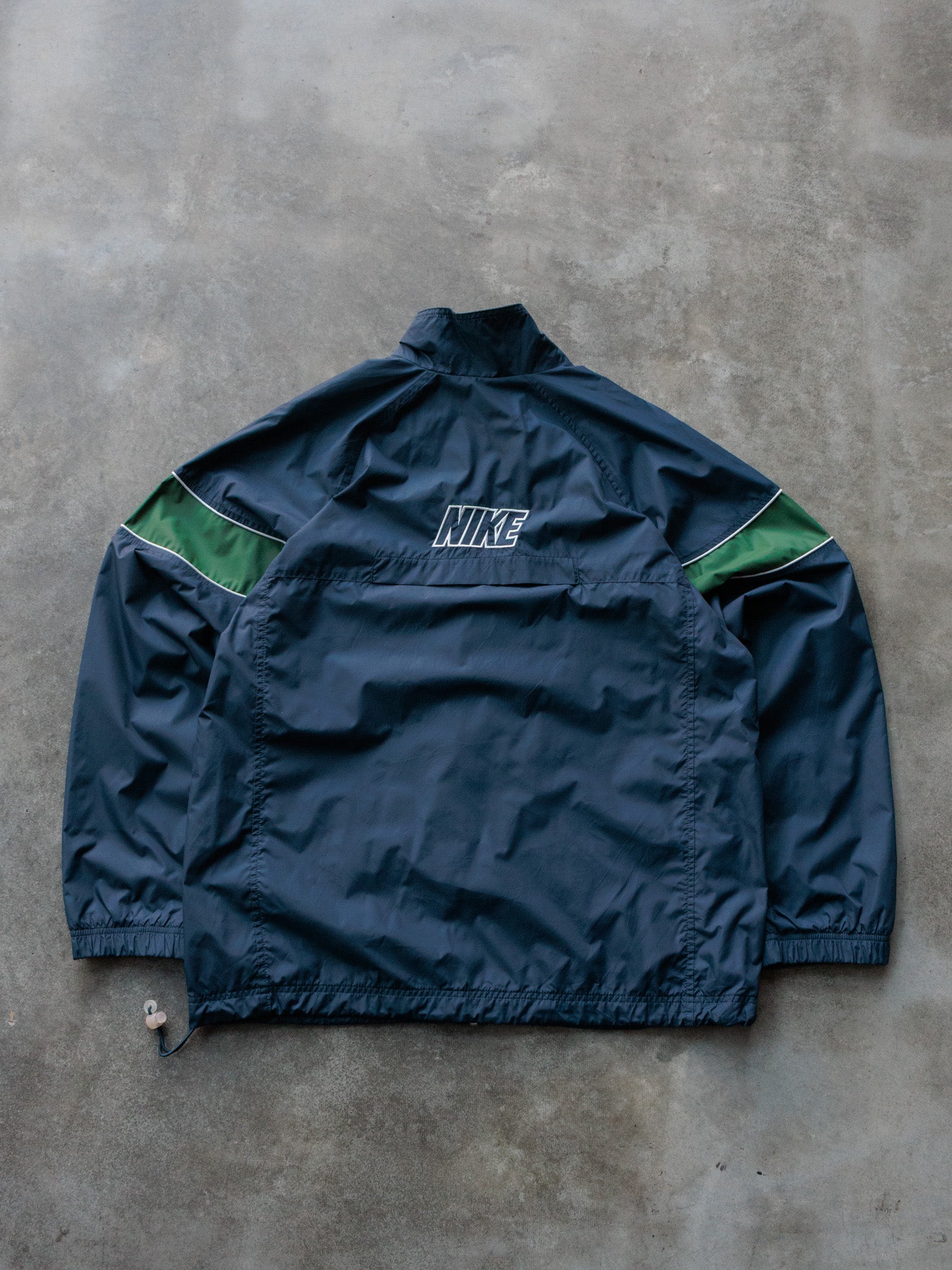 Vintage 00s Navy & Green Nike Jacket (L)