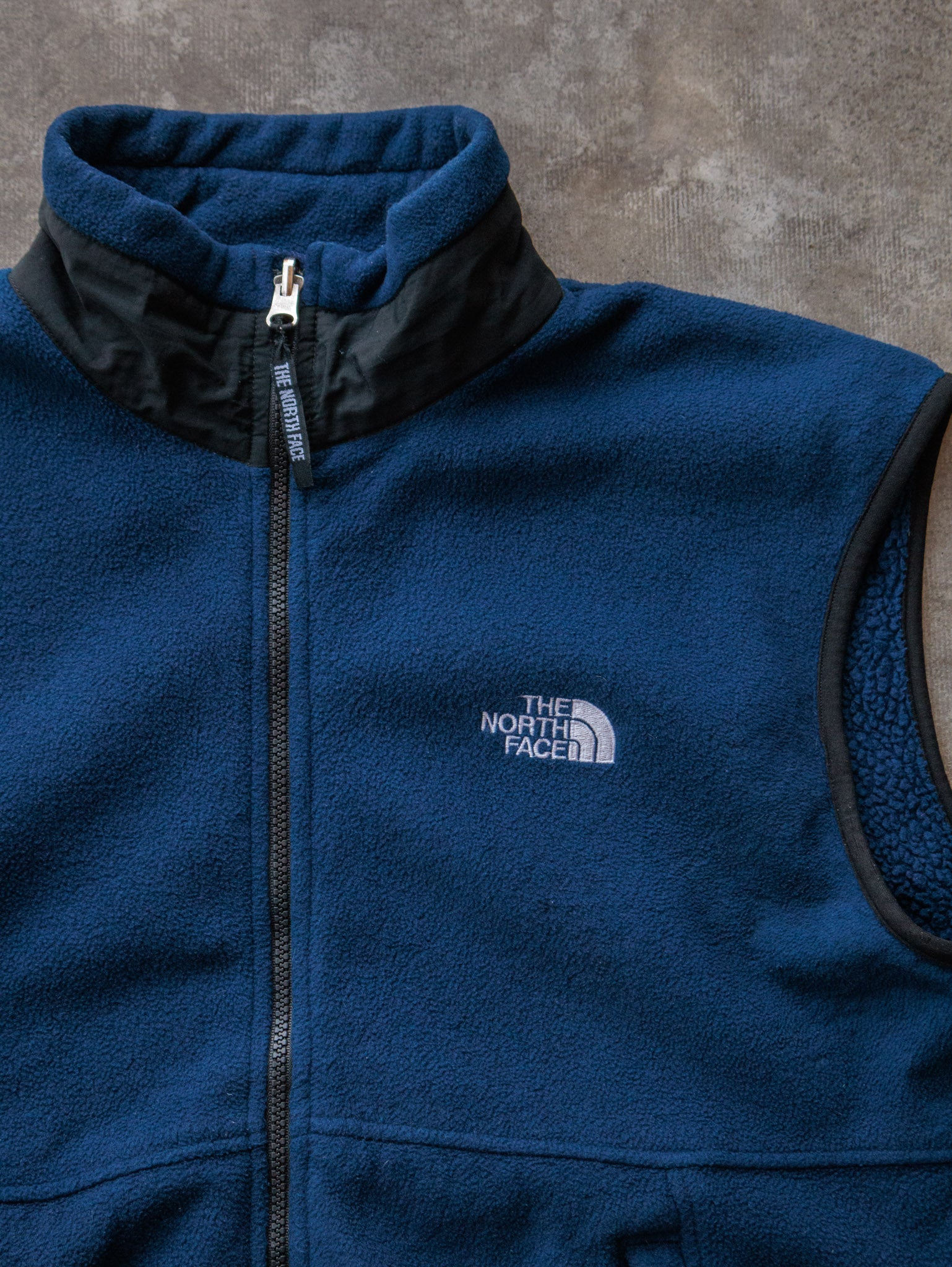 Vintage 90s Navy The North Face Fleece Vest (M)