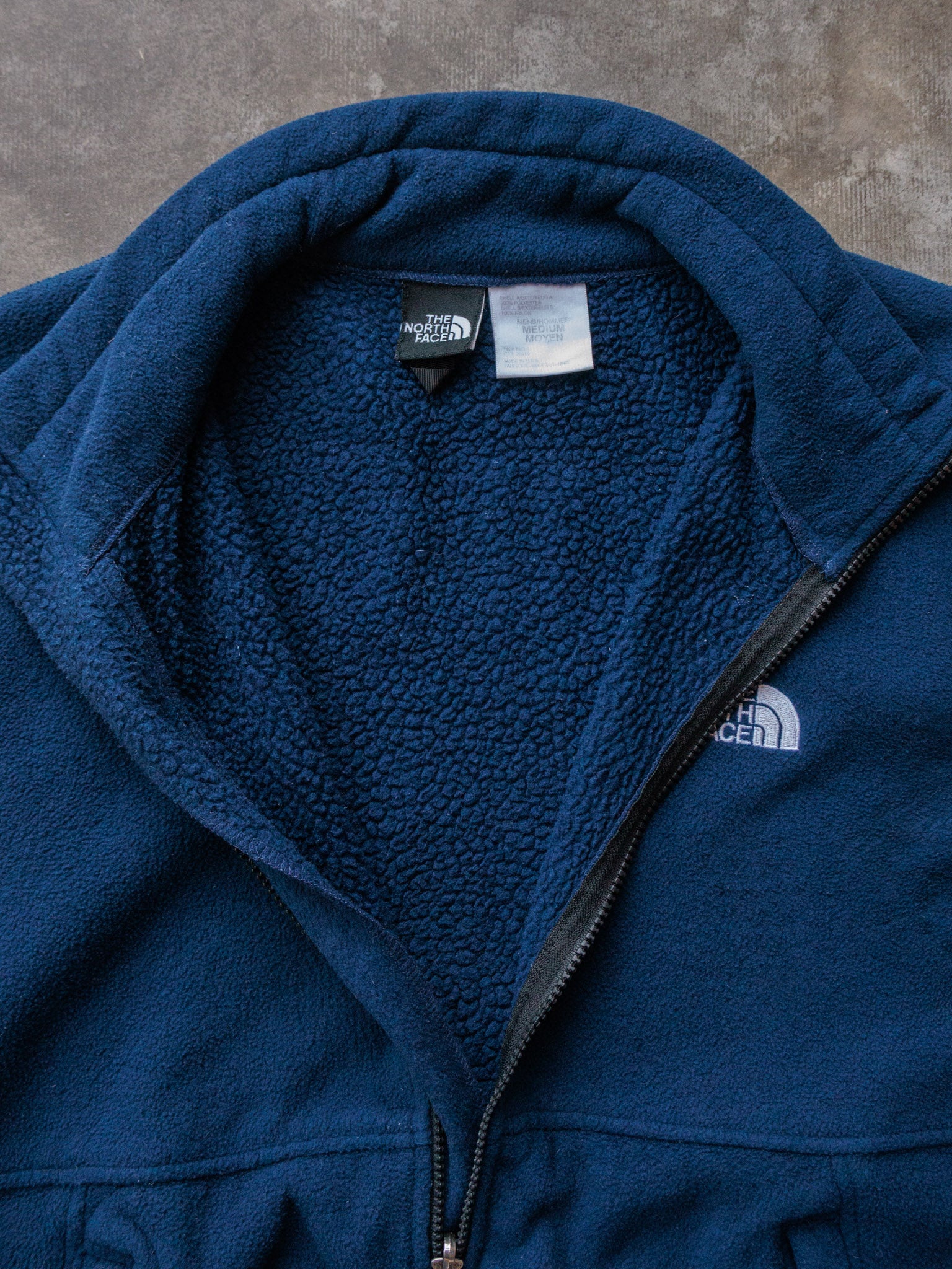 Vintage 90s Navy The North Face Fleece Vest (M)