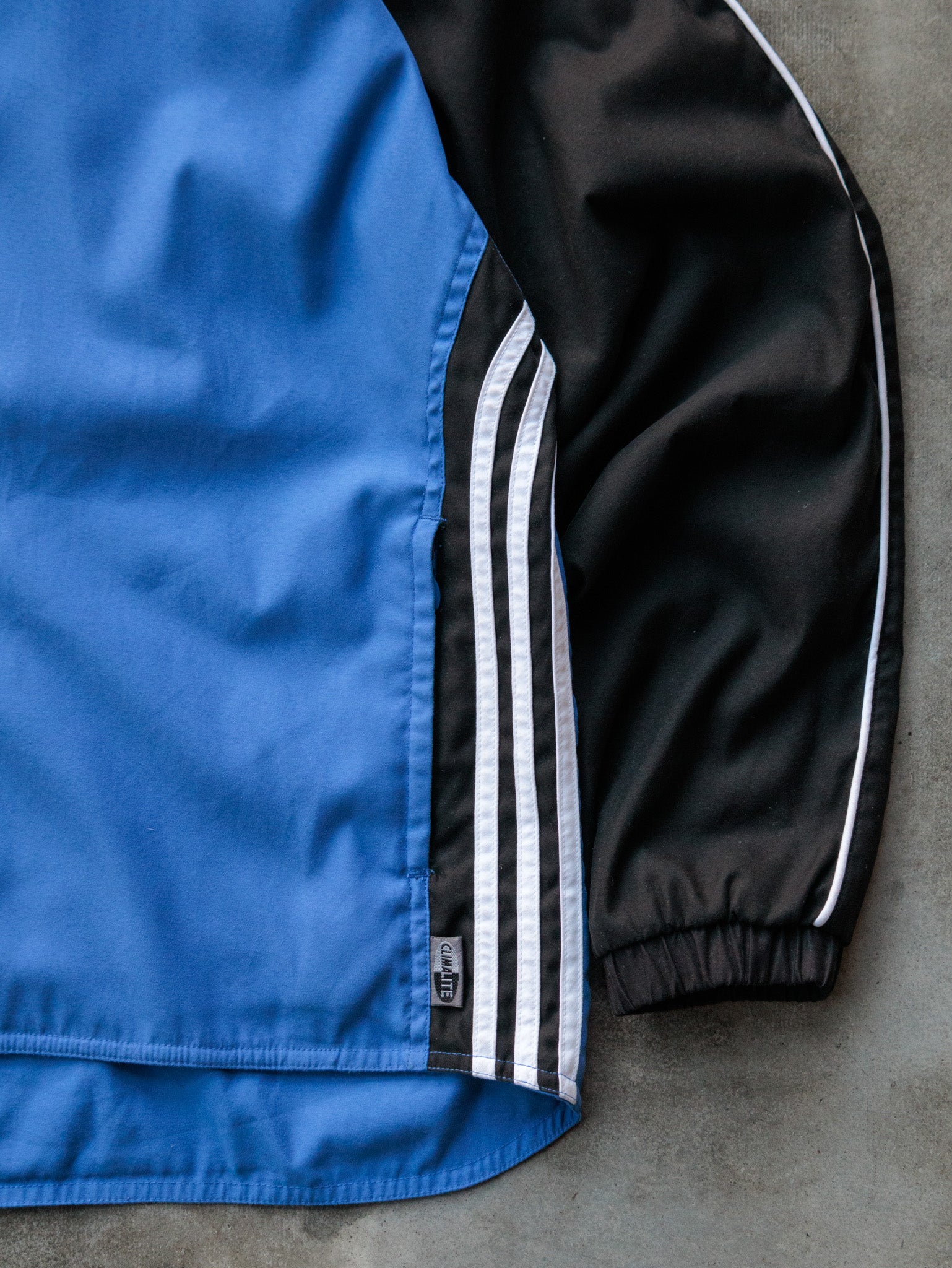 Vintage 00s Blue & Black Adidas Track Jacket (L)