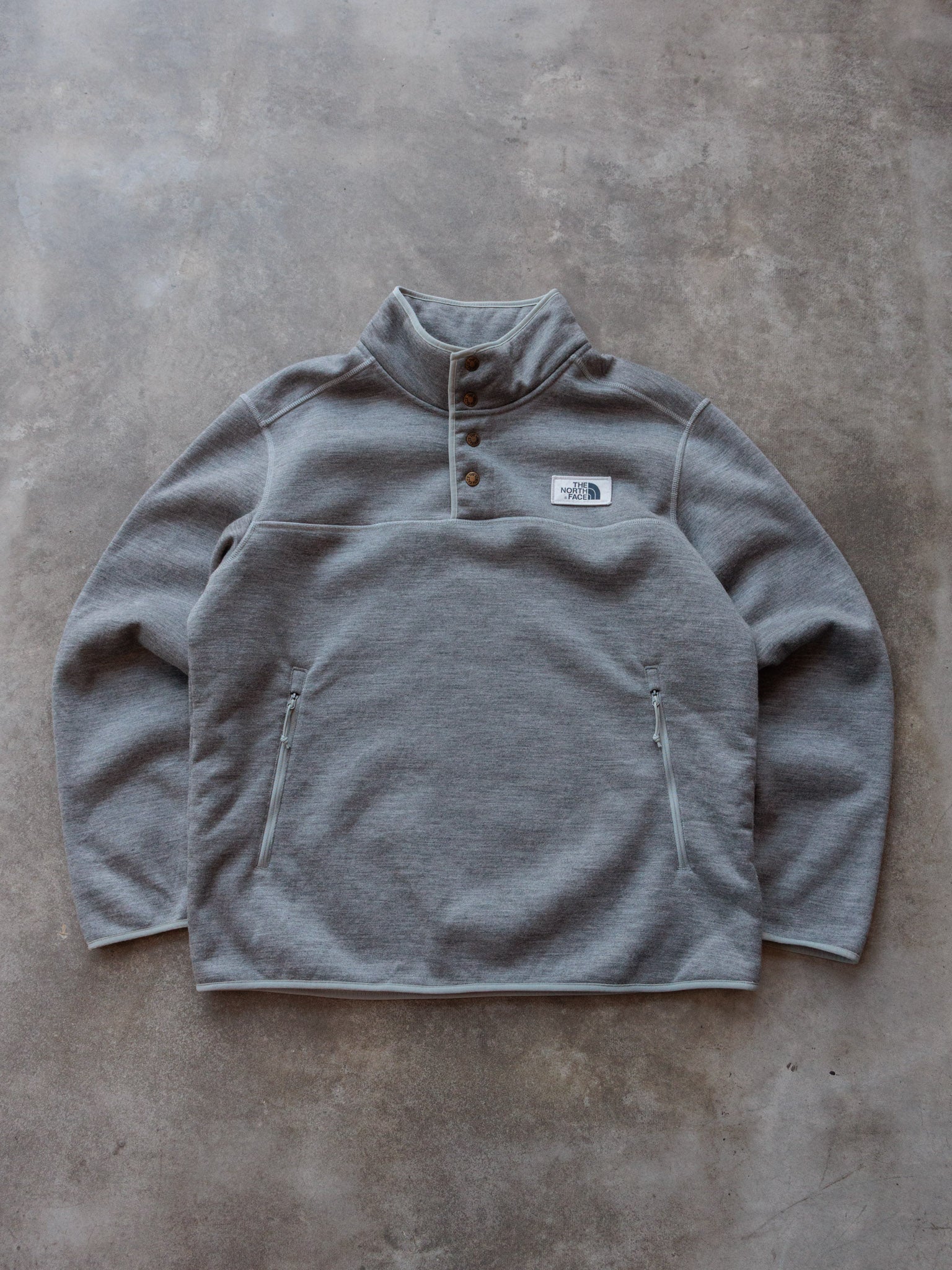 Vintage Grey The North Face Fleece Sweatshirt (XL)