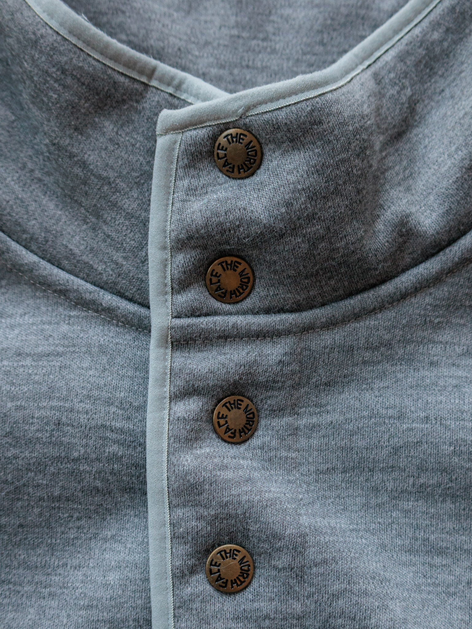 Vintage Grey The North Face Fleece Sweatshirt (XL)