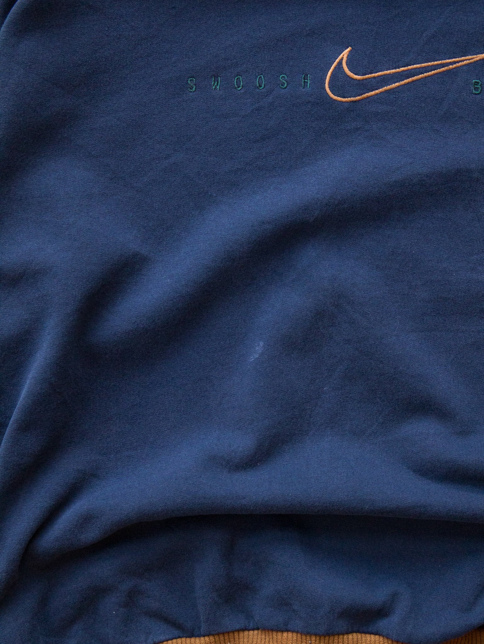 Vintage 90s Navy Nike Swoosh Sweatshirt (XL)