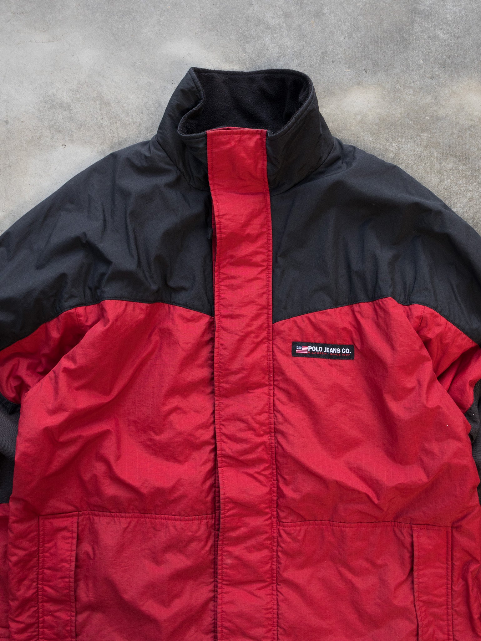 Vintage Red Polo Jeans Co. Ralph Lauren Jacket (L)