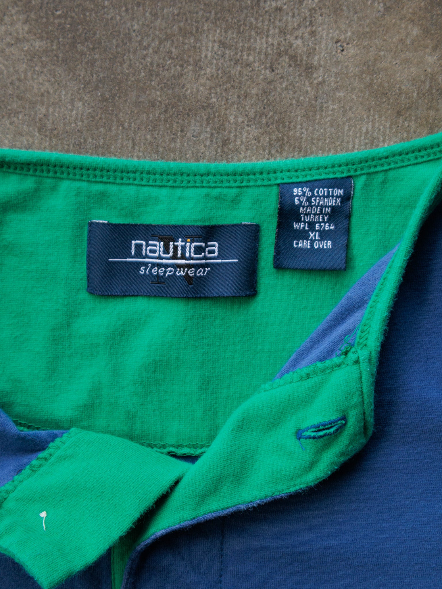 Vintage 00s Blue Nautica Short Sleeve Shirt (XL)