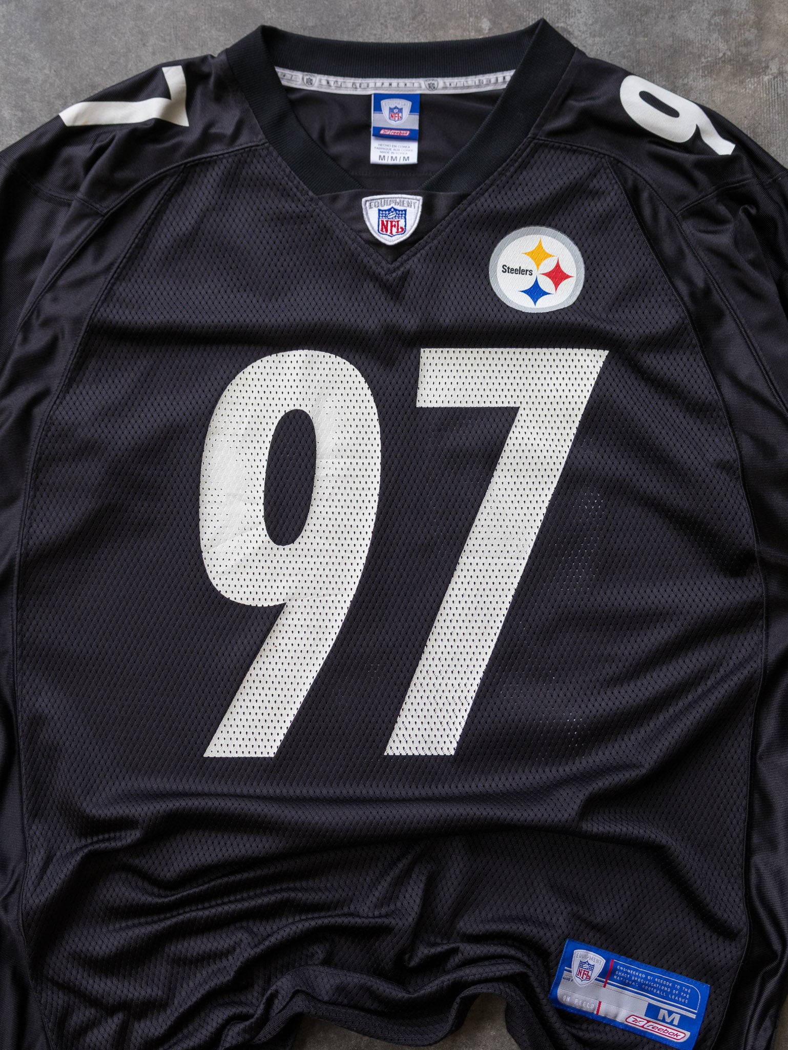 Vintage 00s Reebok Pittsburgh Steelers Kendrell Bell NFL Jersey (M)
