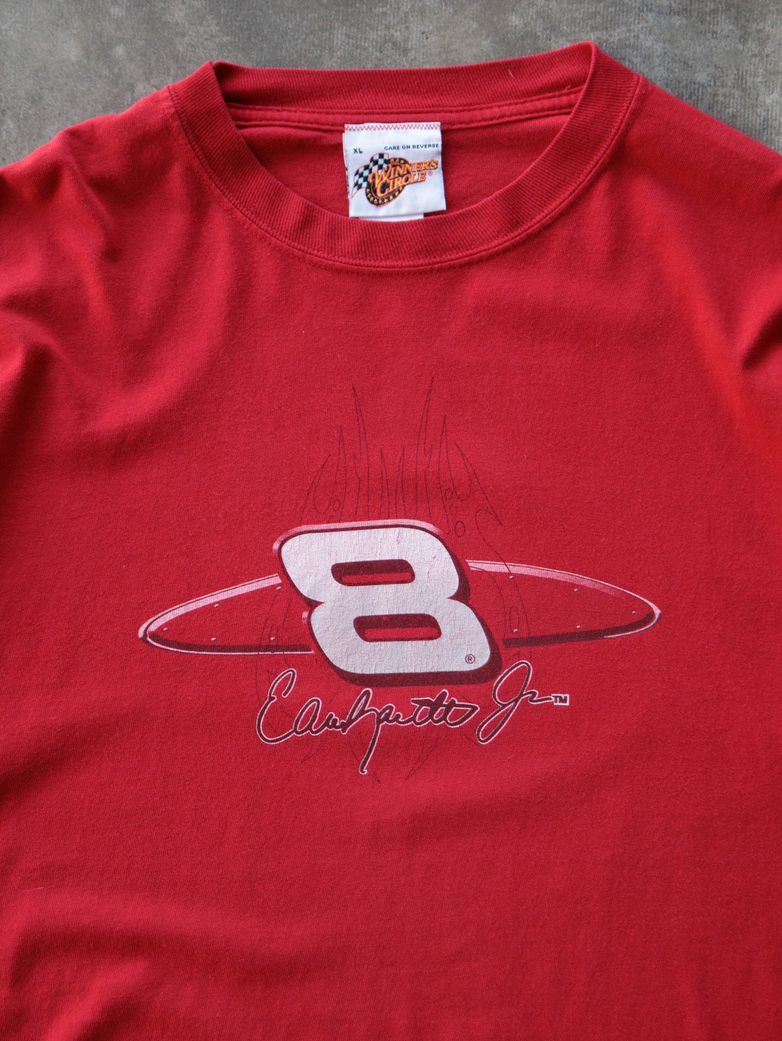 Vintage Red NASCAR Dale Earnhardt Jr. #8 Tee (XL)