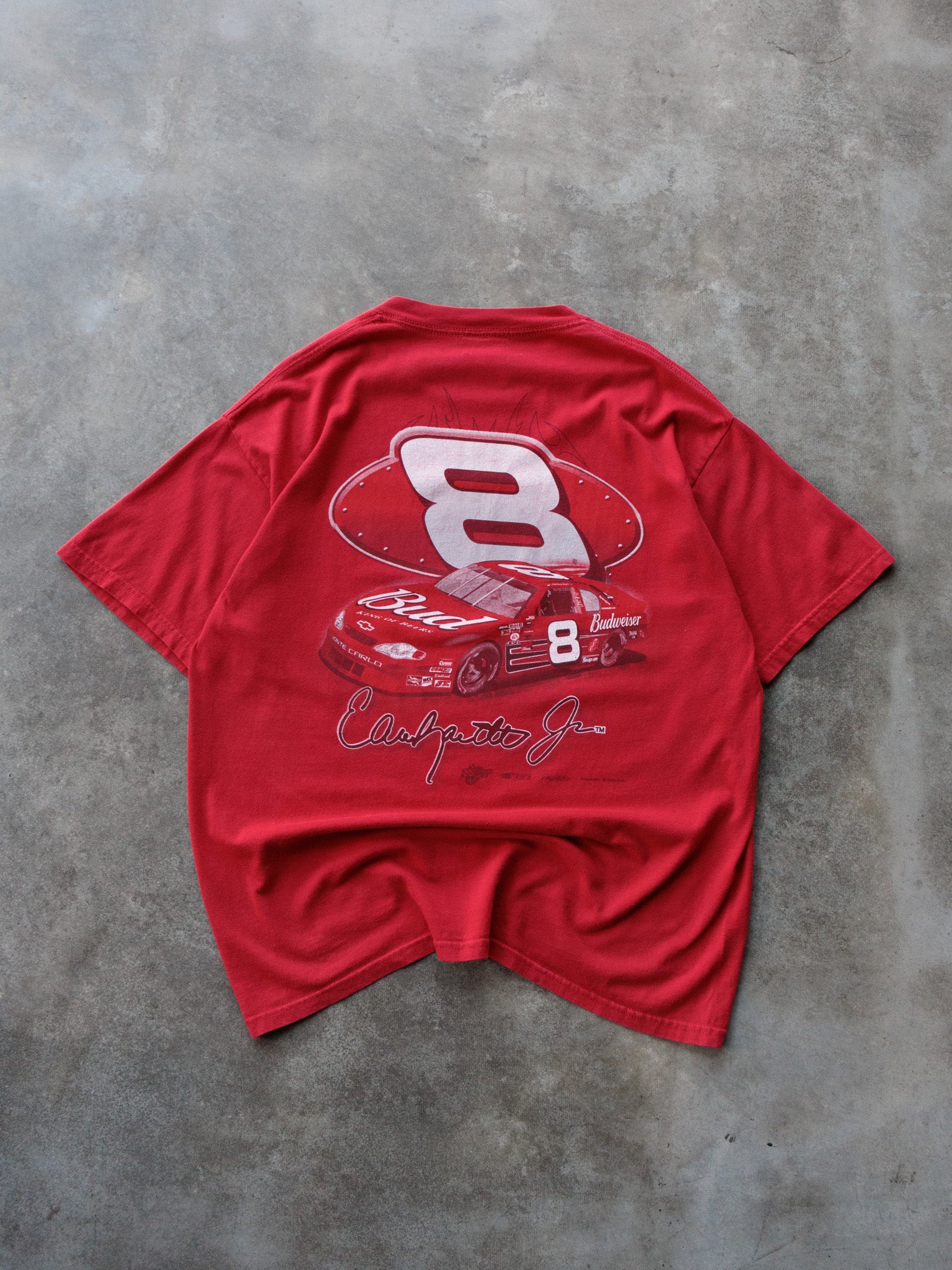 Vintage Red NASCAR Dale Earnhardt Jr. #8 Tee (XL)