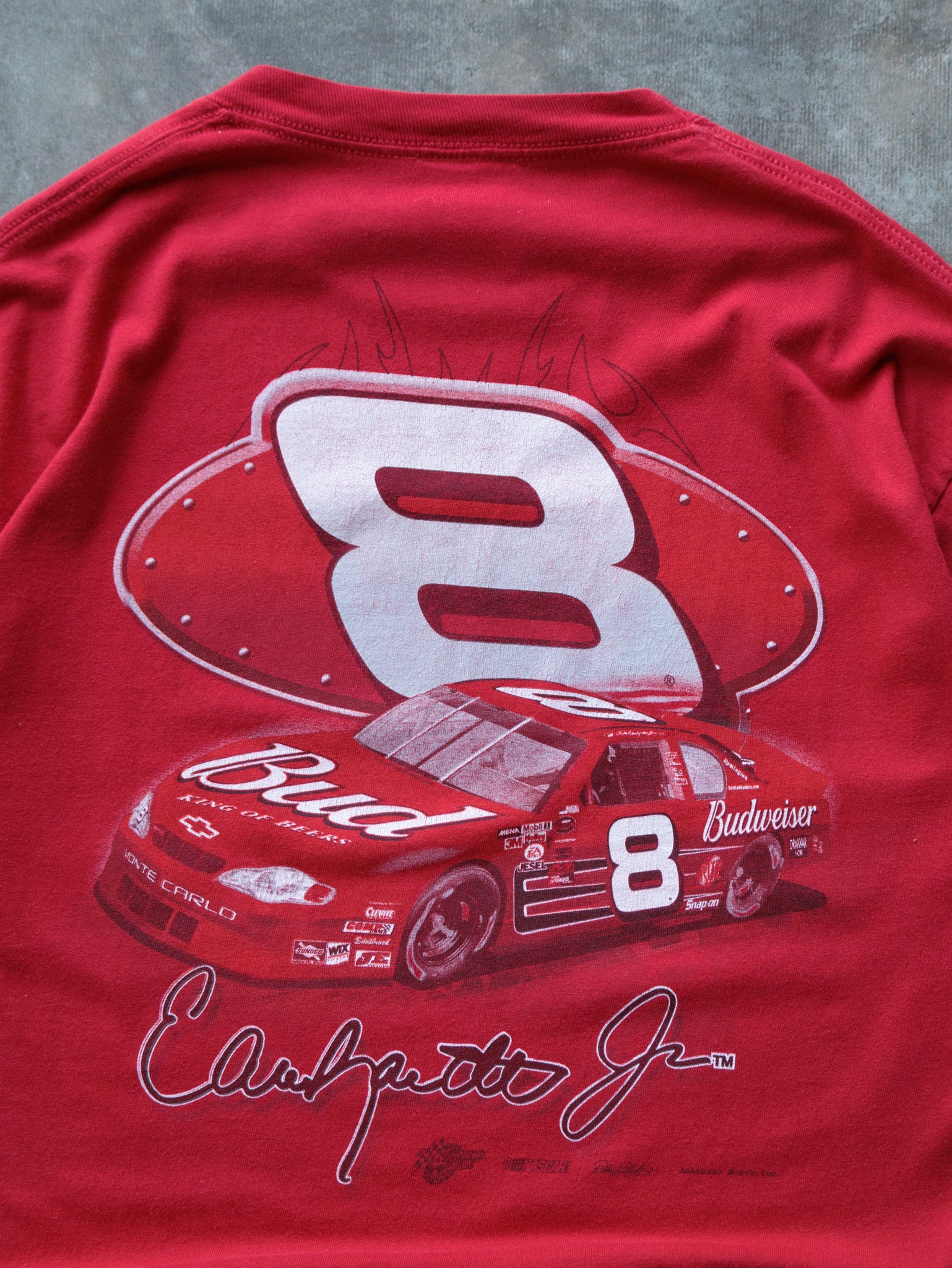 Vintage Red NASCAR Dale Earnhardt Jr. #8 Tee (XL)