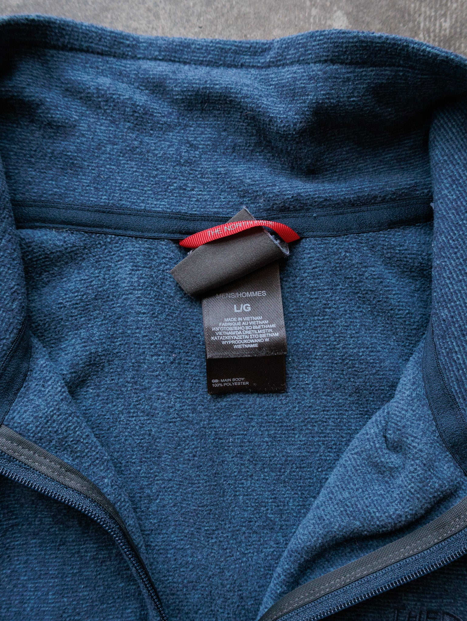 Vintage Navy The North Face Fleece Quarter Zip (L)