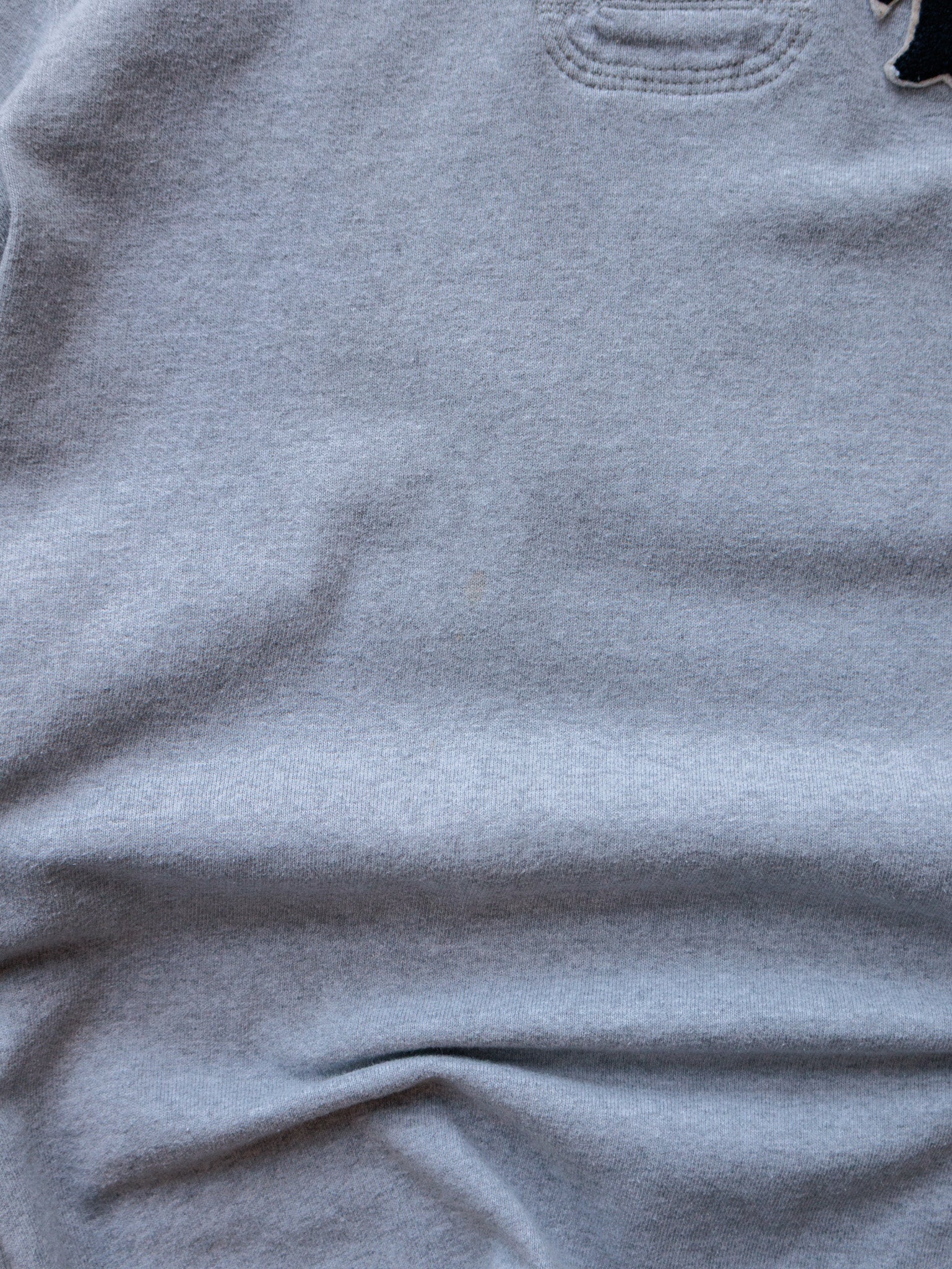 Vintage 00s Grey Polo Ralph Lauren Rugby Shirt (S)