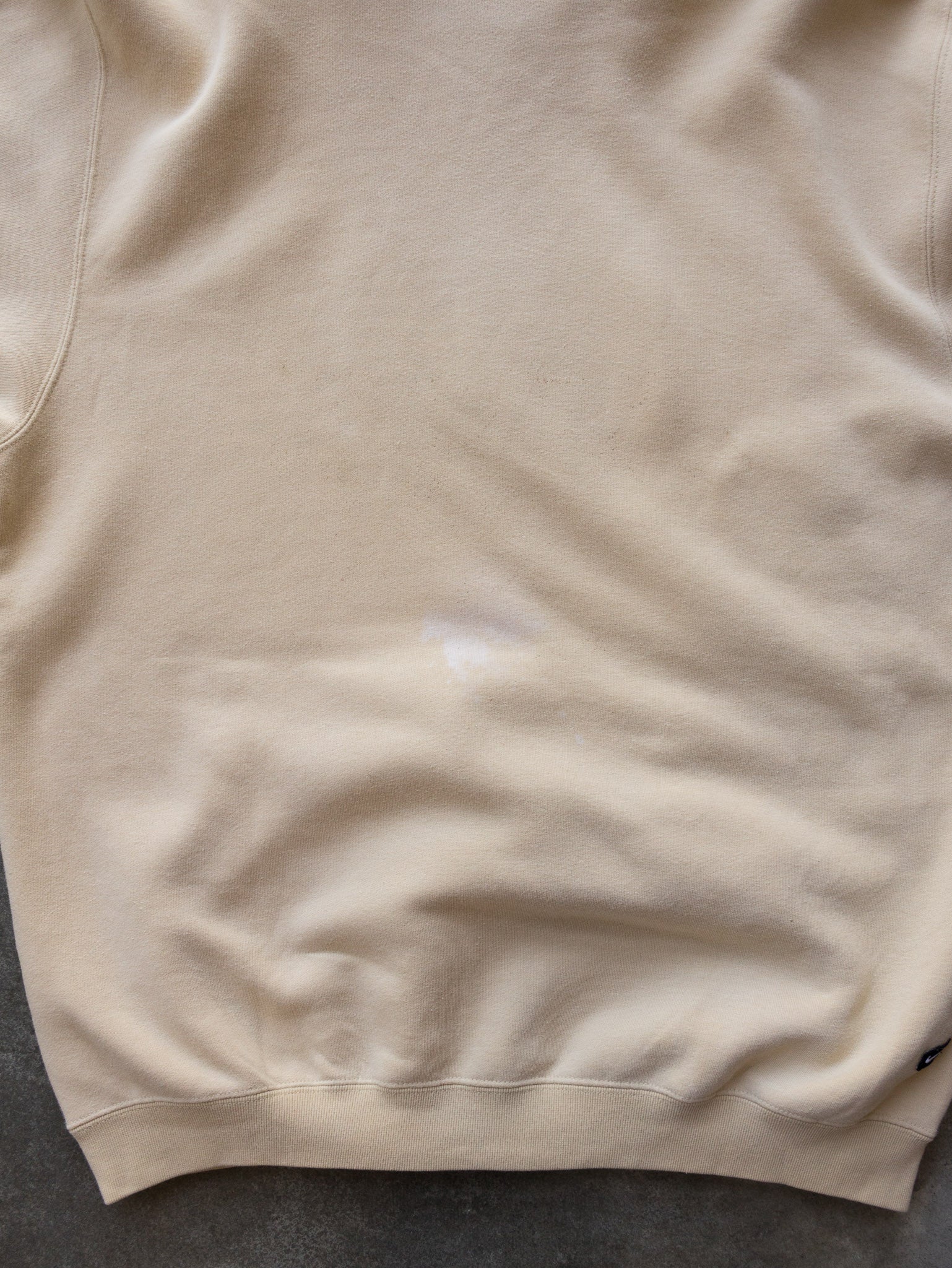 Vintage 00s Cream Nike Logo Hoodie (M)