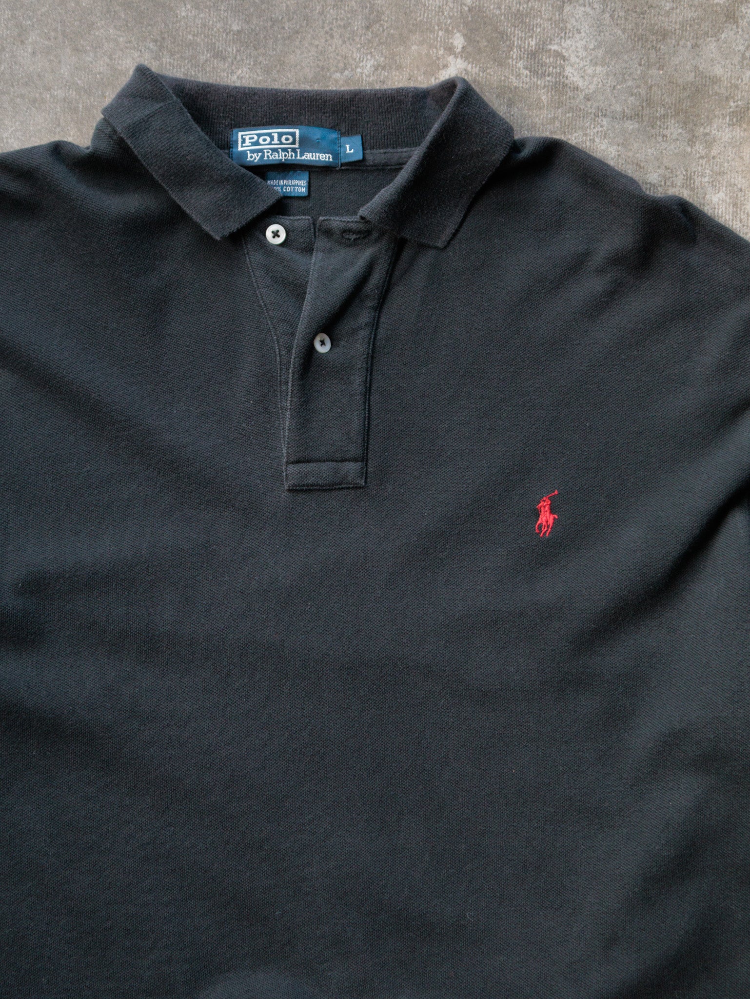 Vintage 00s Black Ralph Lauren Long Sleeve (L)