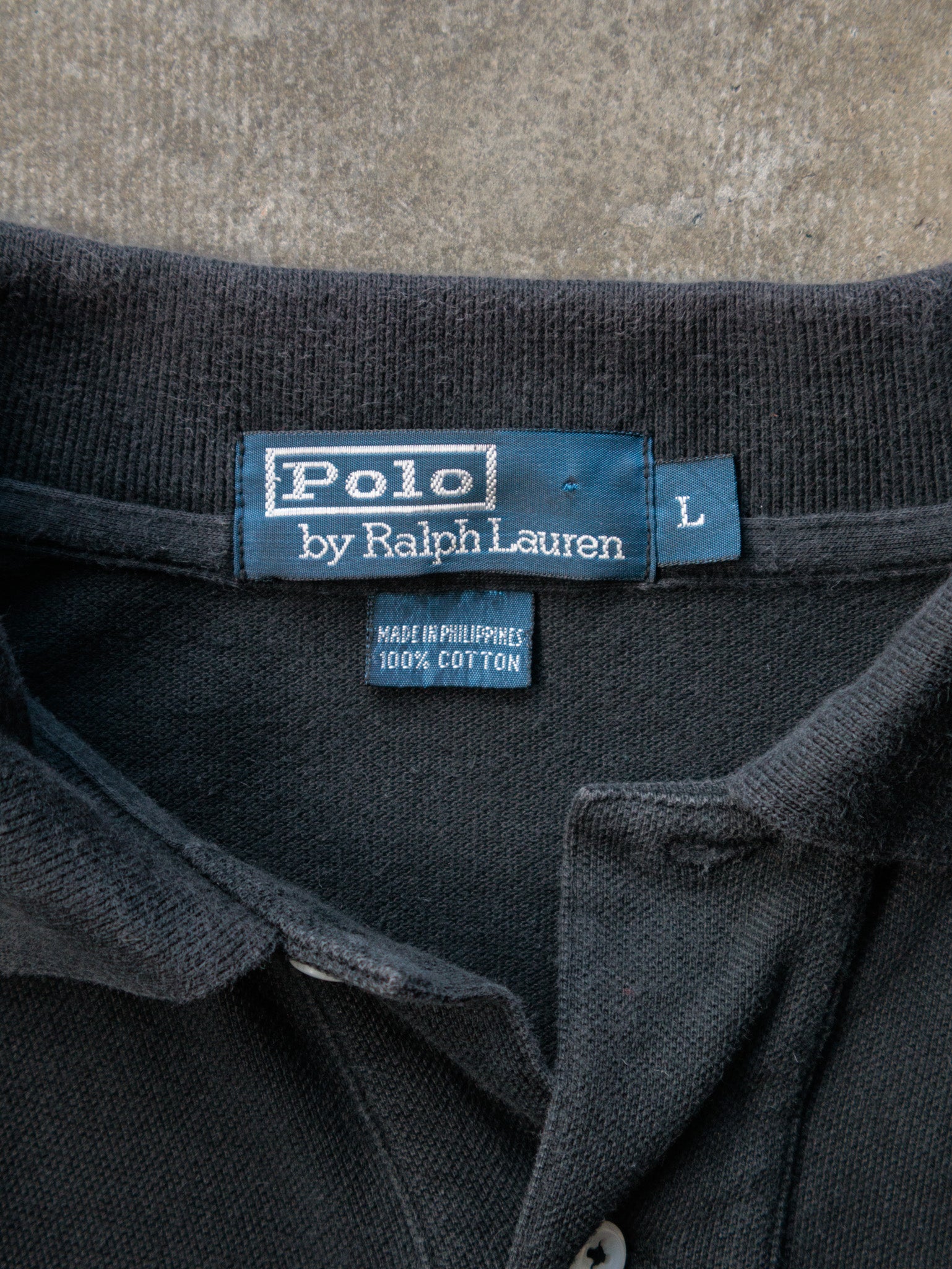 Vintage 00s Black Ralph Lauren Long Sleeve (L)