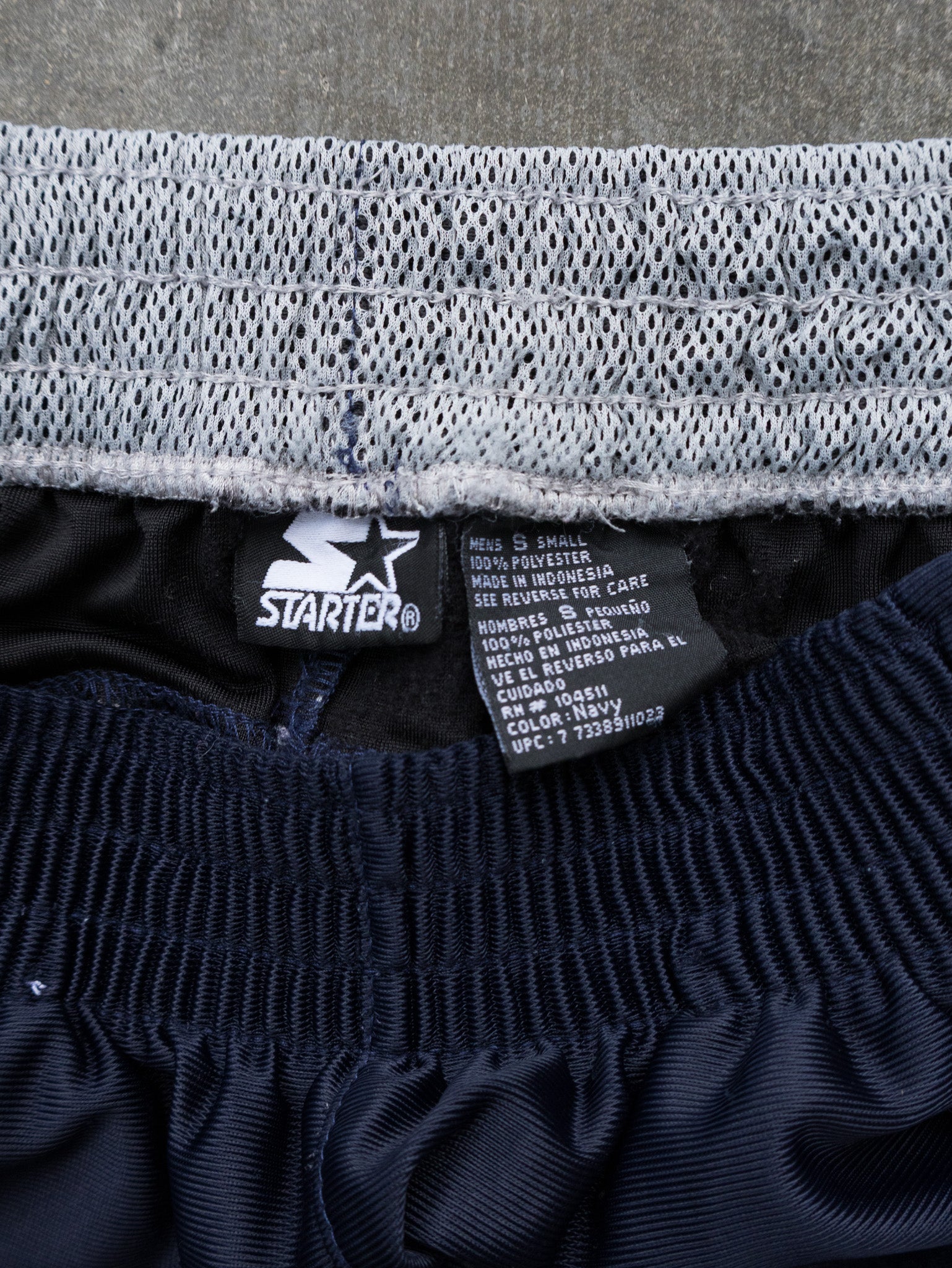 Vintage Navy Starter Tearaway Track Pants (S)