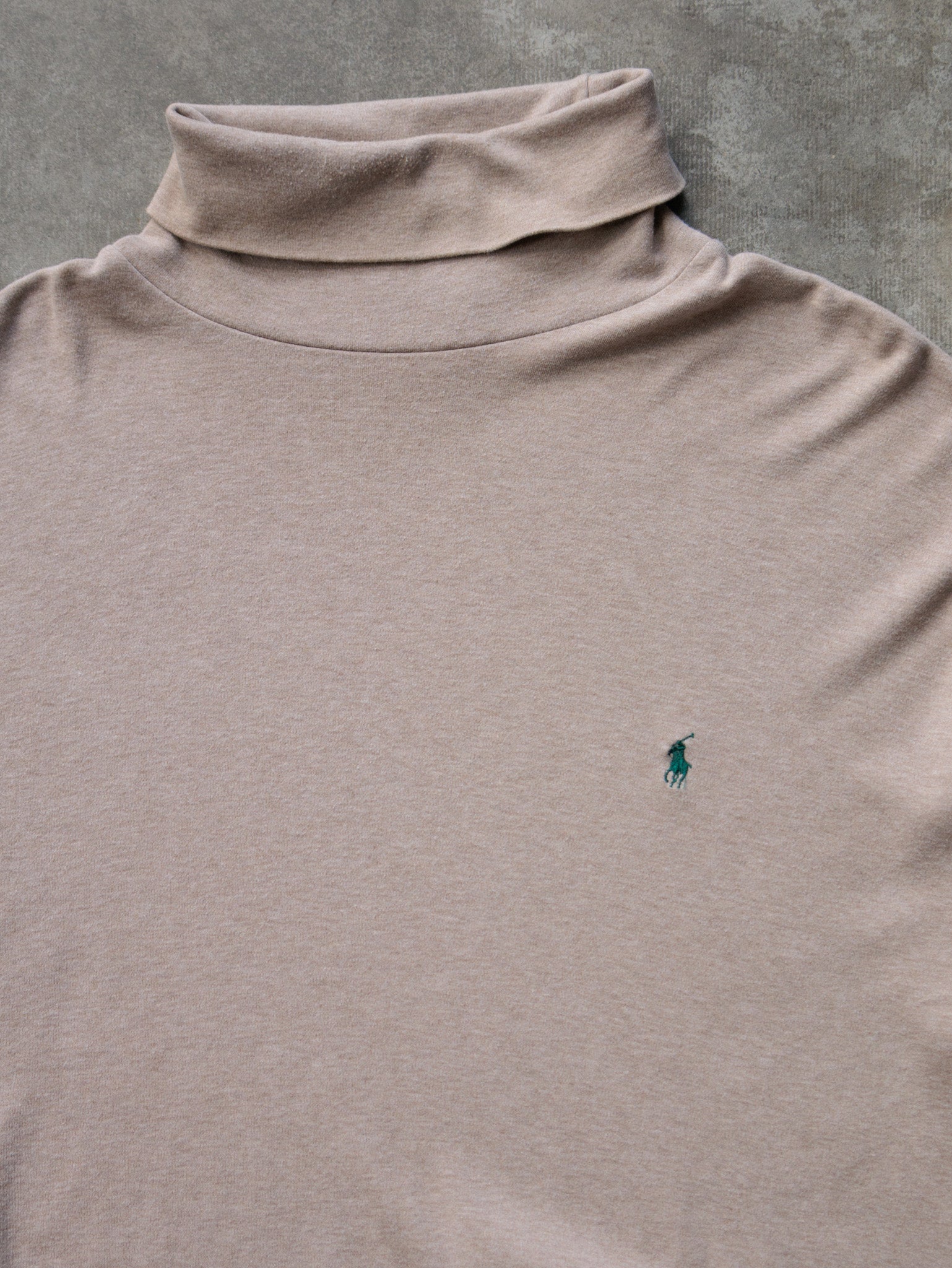 Vintage 00s Beige Polo Ralph Lauren Long Sleeve (XL)