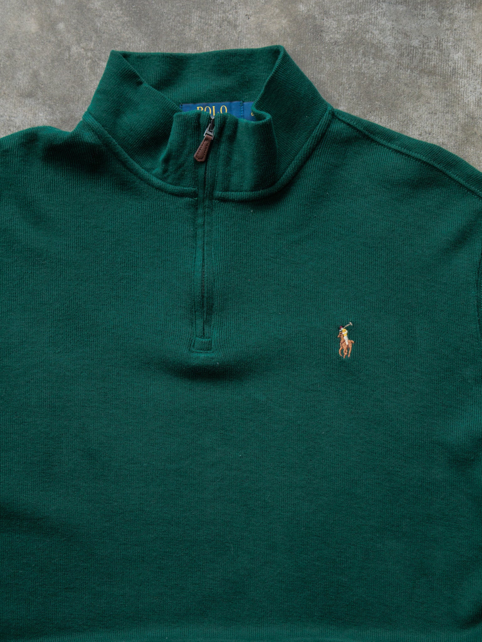 Vintage Green Ralph Lauren Knit Sweatshirt (L)