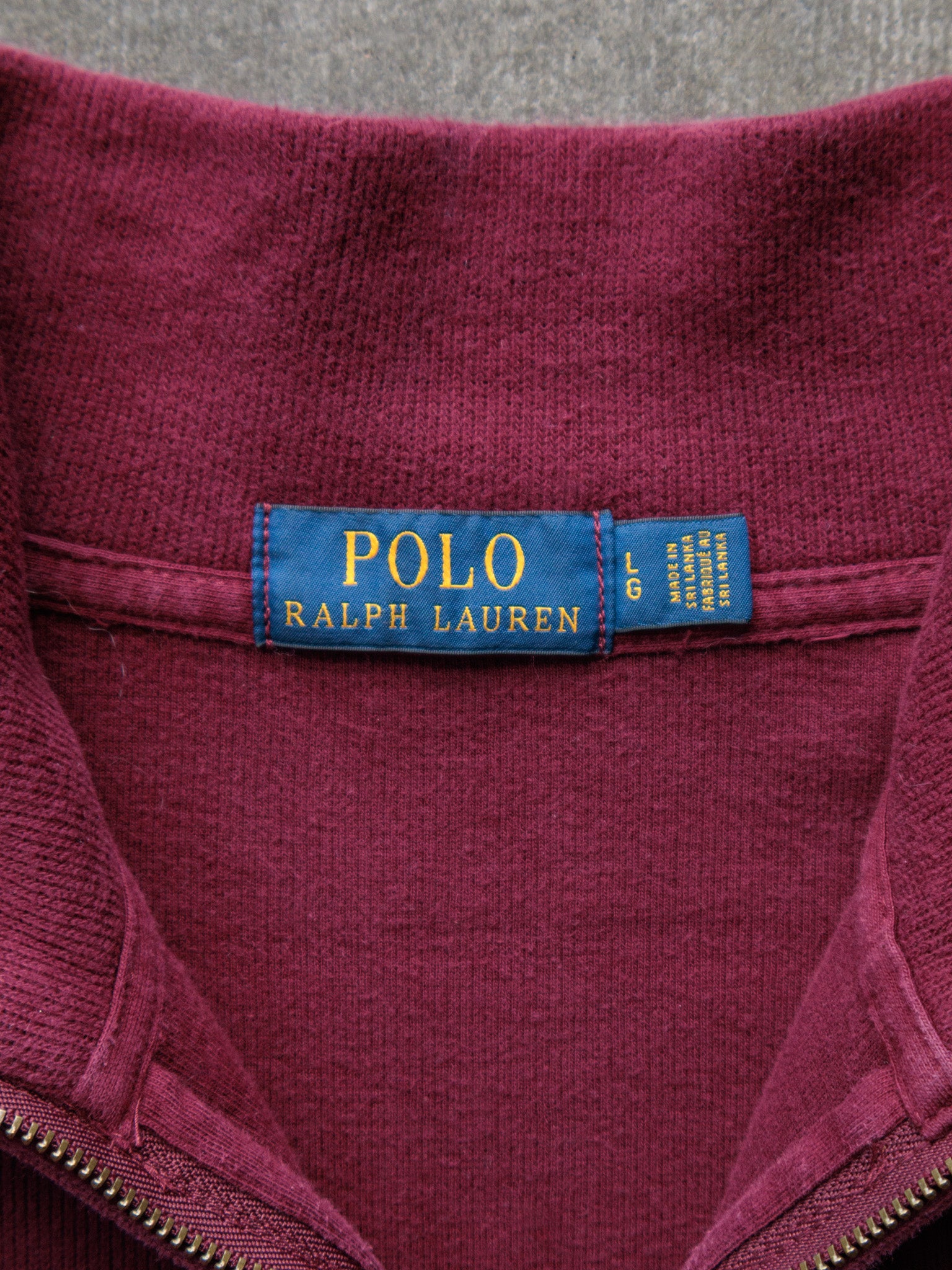 Vintage 00s Maroon Polo Ralph Lauren Sweatshirt (L)