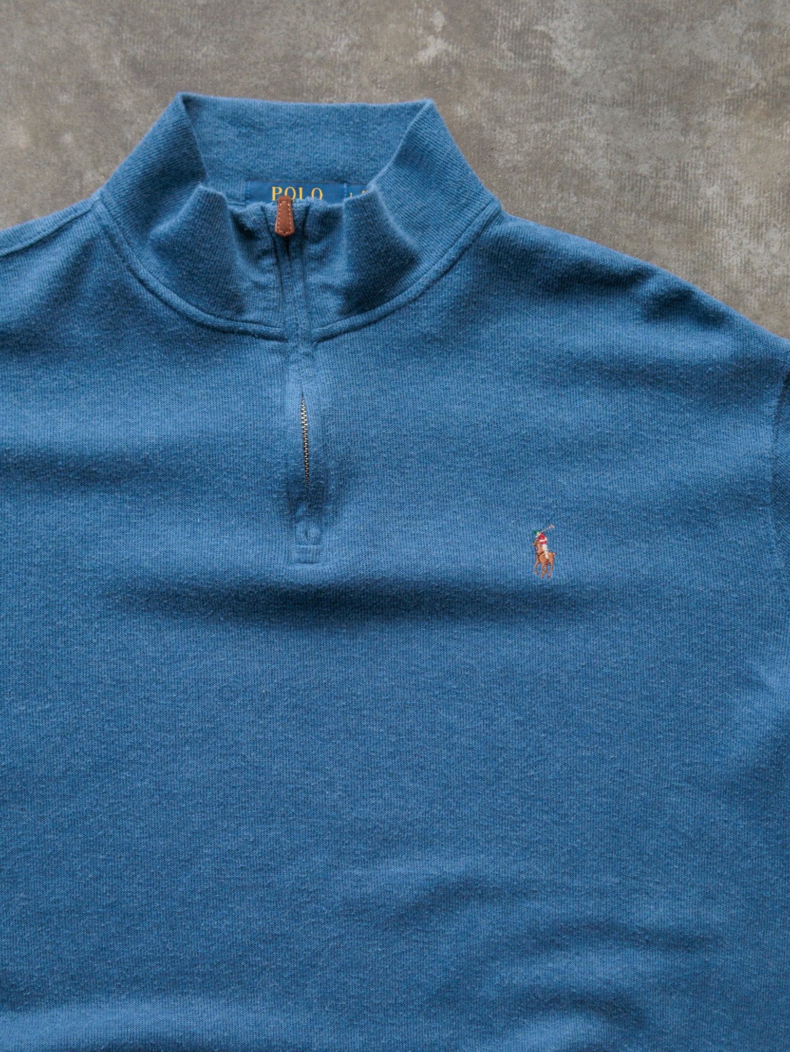 Vintage Blue Polo Ralph Lauren Sweatshirt (L)