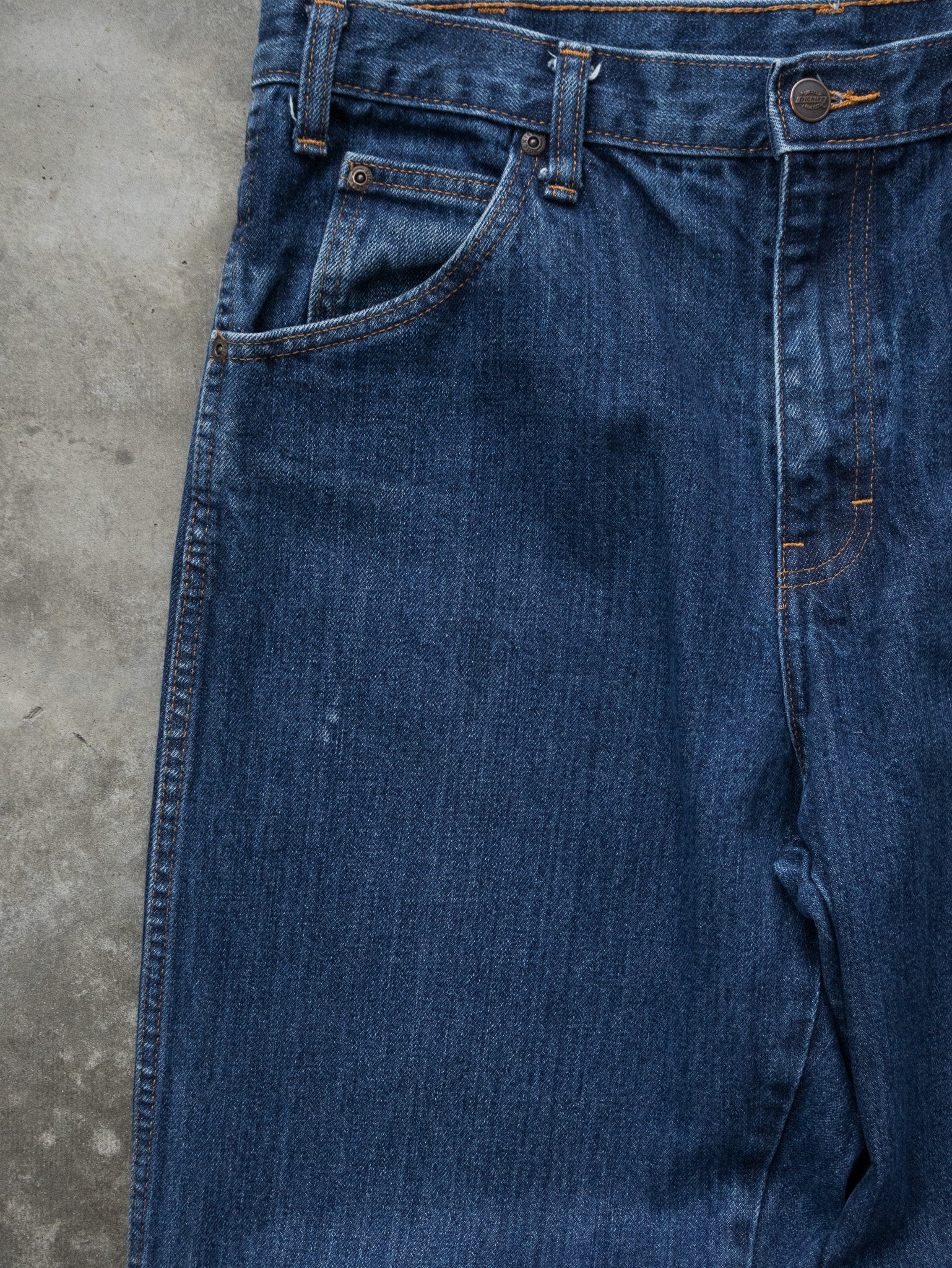 Vintage Dark Blue Dickies Denim Jeans (W34)