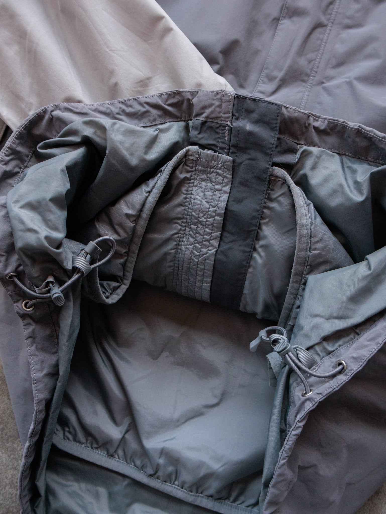Vintage Grey The North Face Colourblock Puffer Jacket (XL)