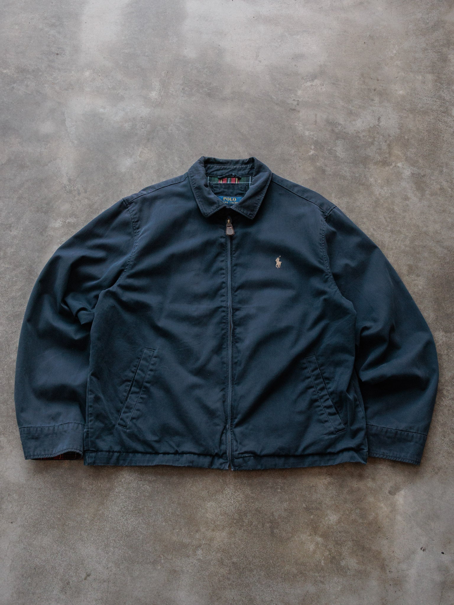 Vintage Navy Polo Ralph Lauren Jacket (XL)