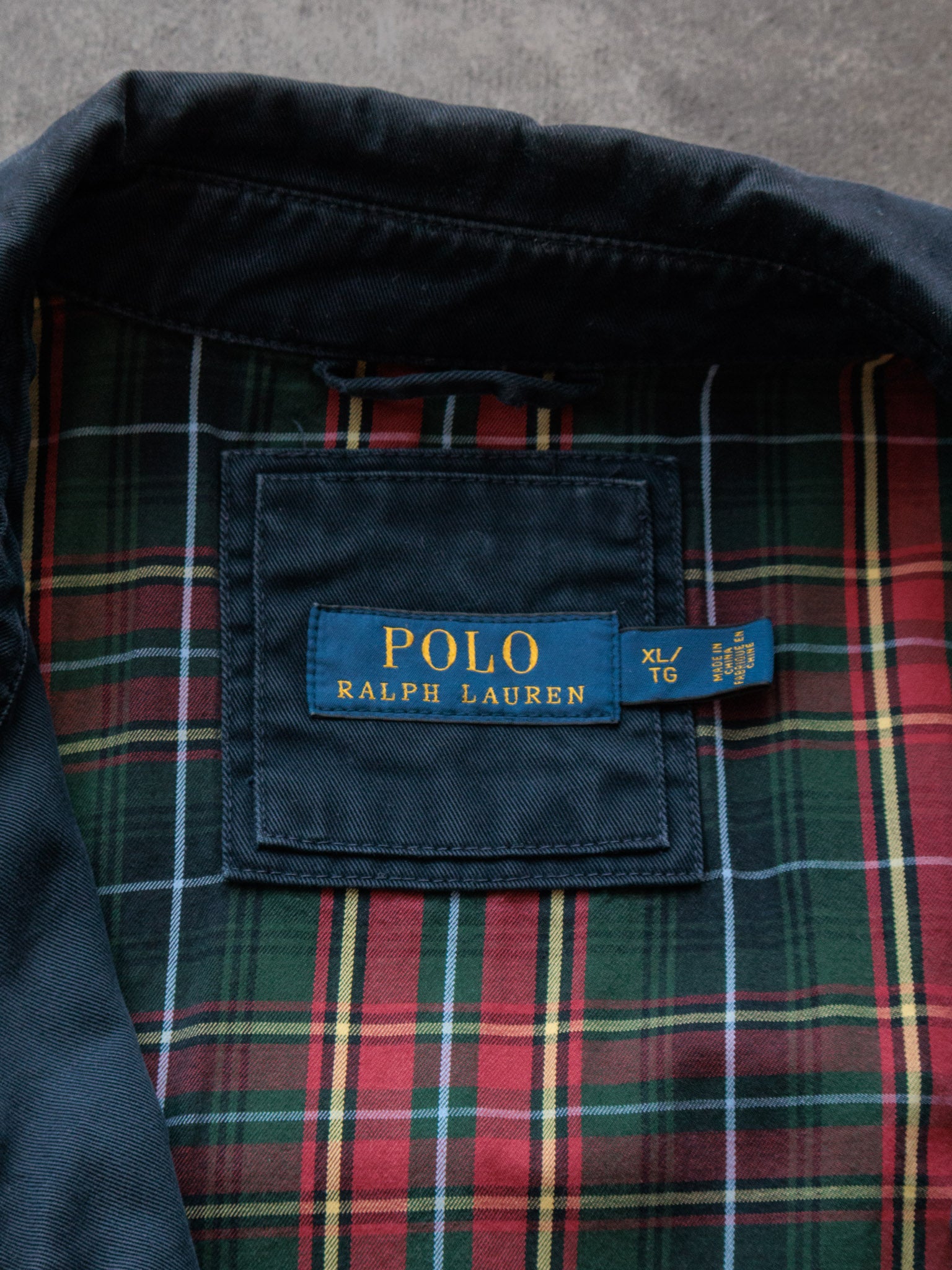 Vintage Navy Polo Ralph Lauren Jacket (XL)