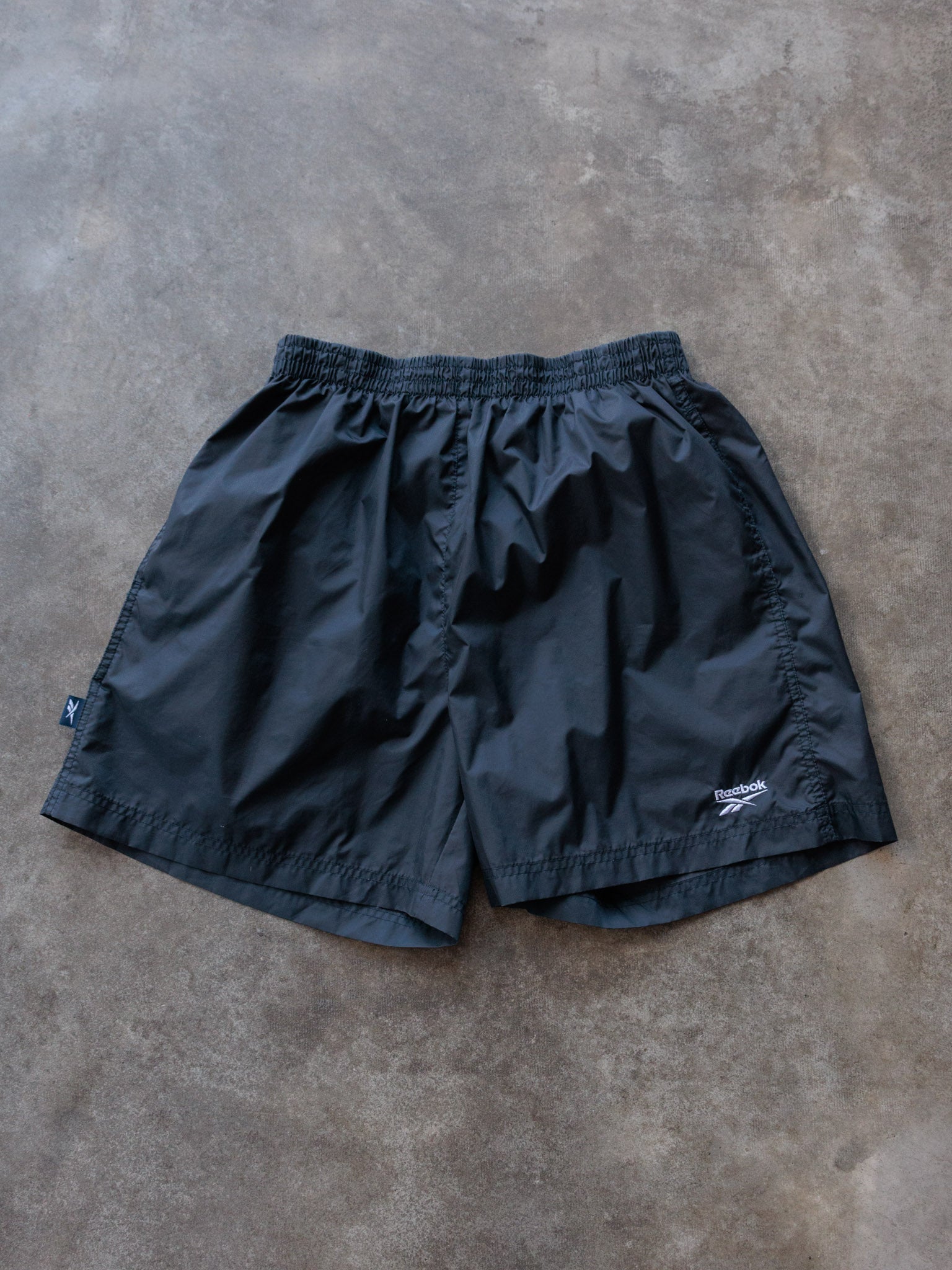 Vintage 90s Black Reebok Swim Shorts (M)