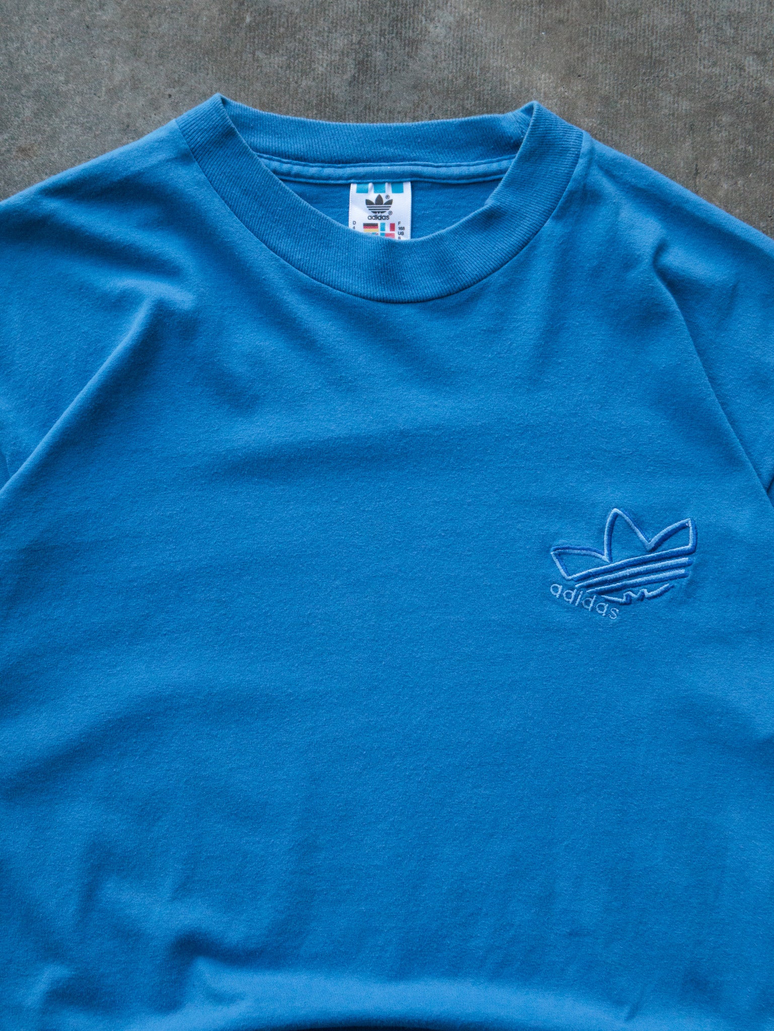 Vintage 90s Blue Adidas Tee (S)