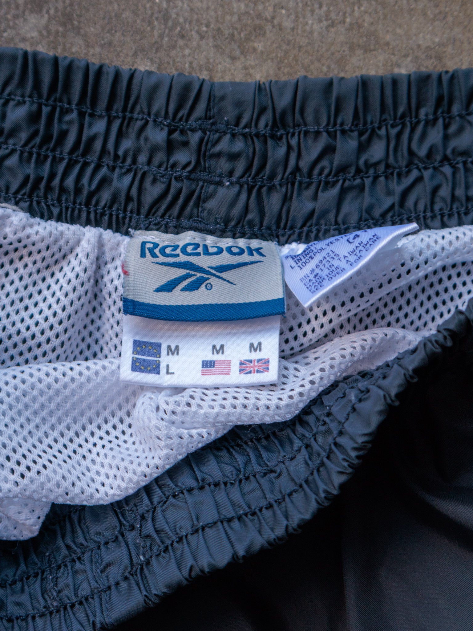Vintage 90s Black Reebok Swim Shorts (M)