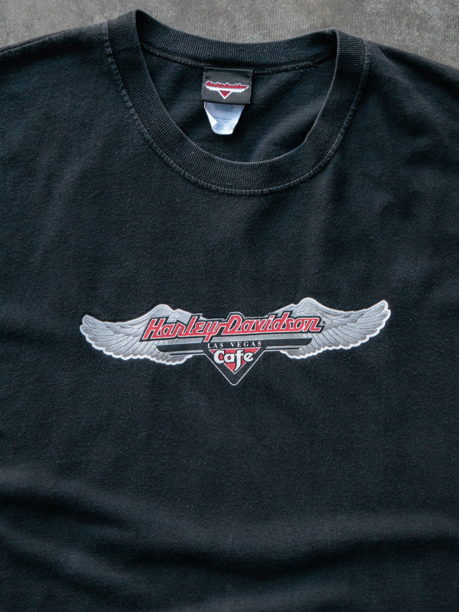 Vintage 00s Black Harley-Davidson Las Vegas Tee (2XL)